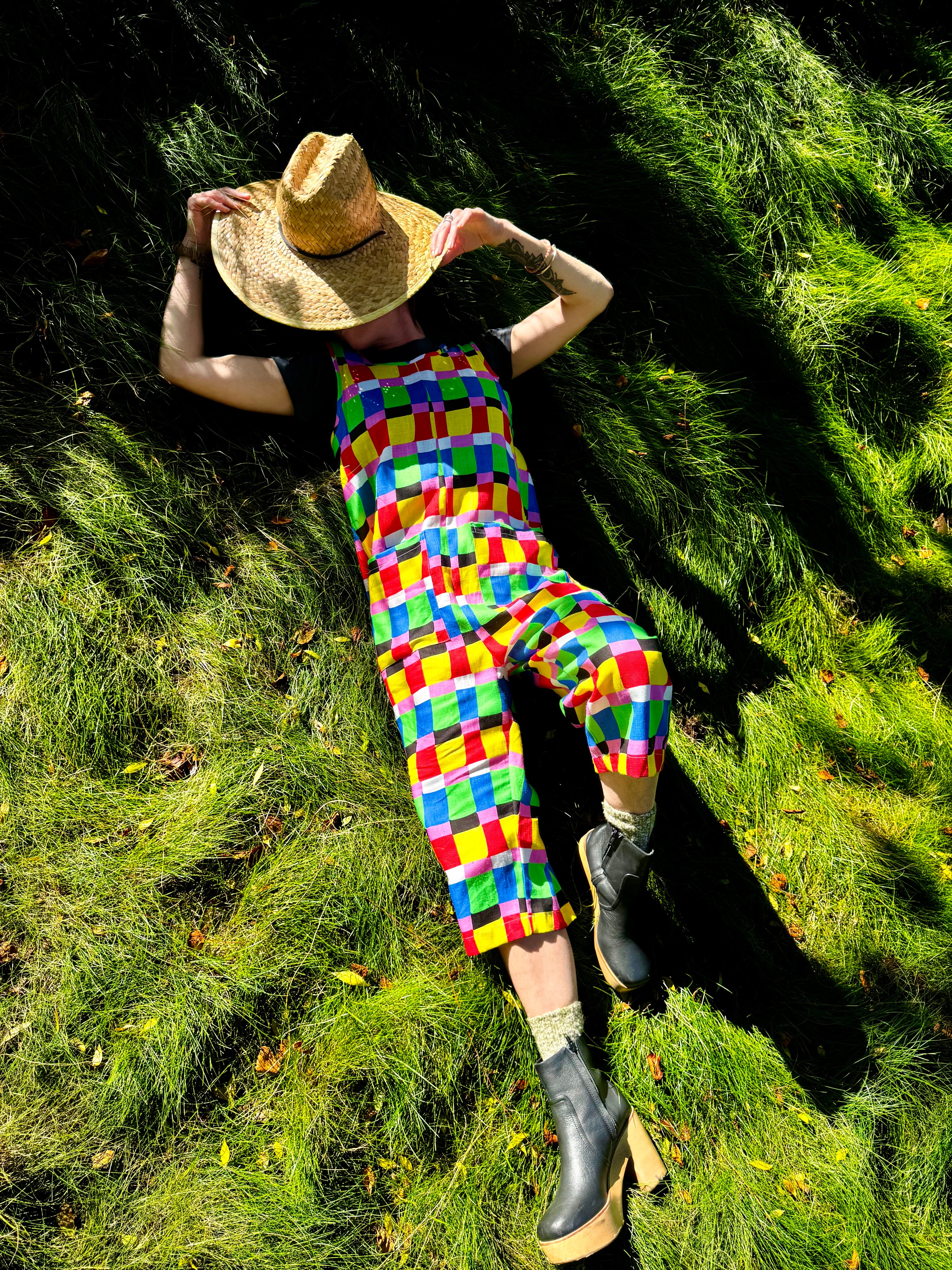Linen Garden Suit Candy Weave