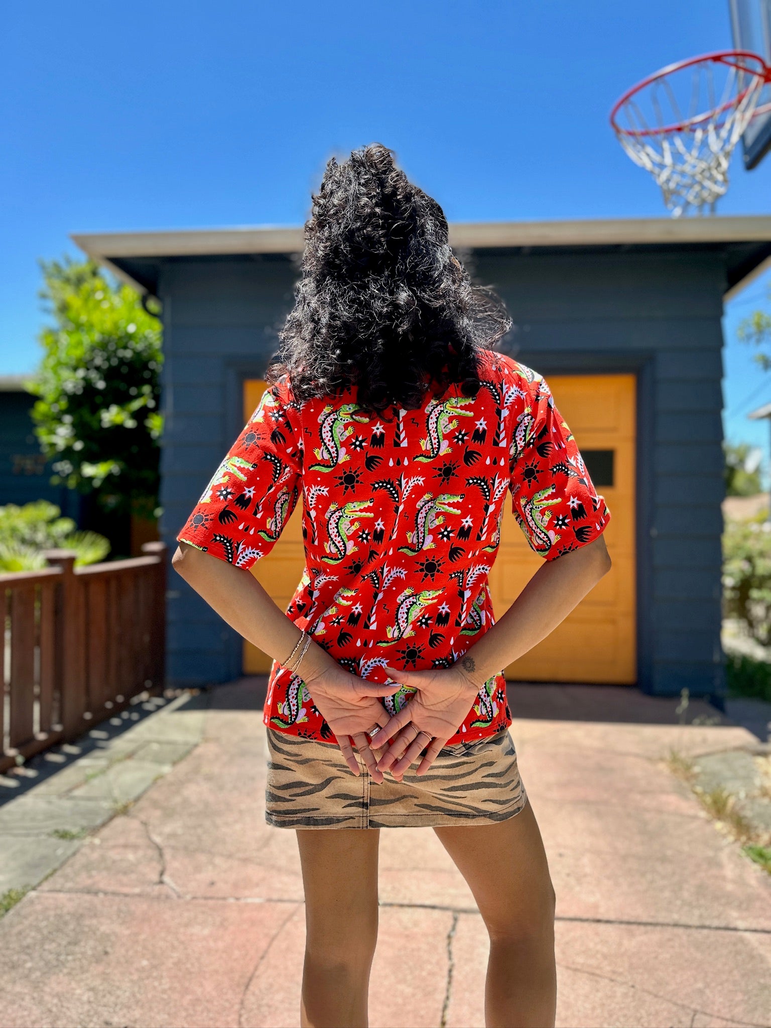 Oversized Tee Crocodilo