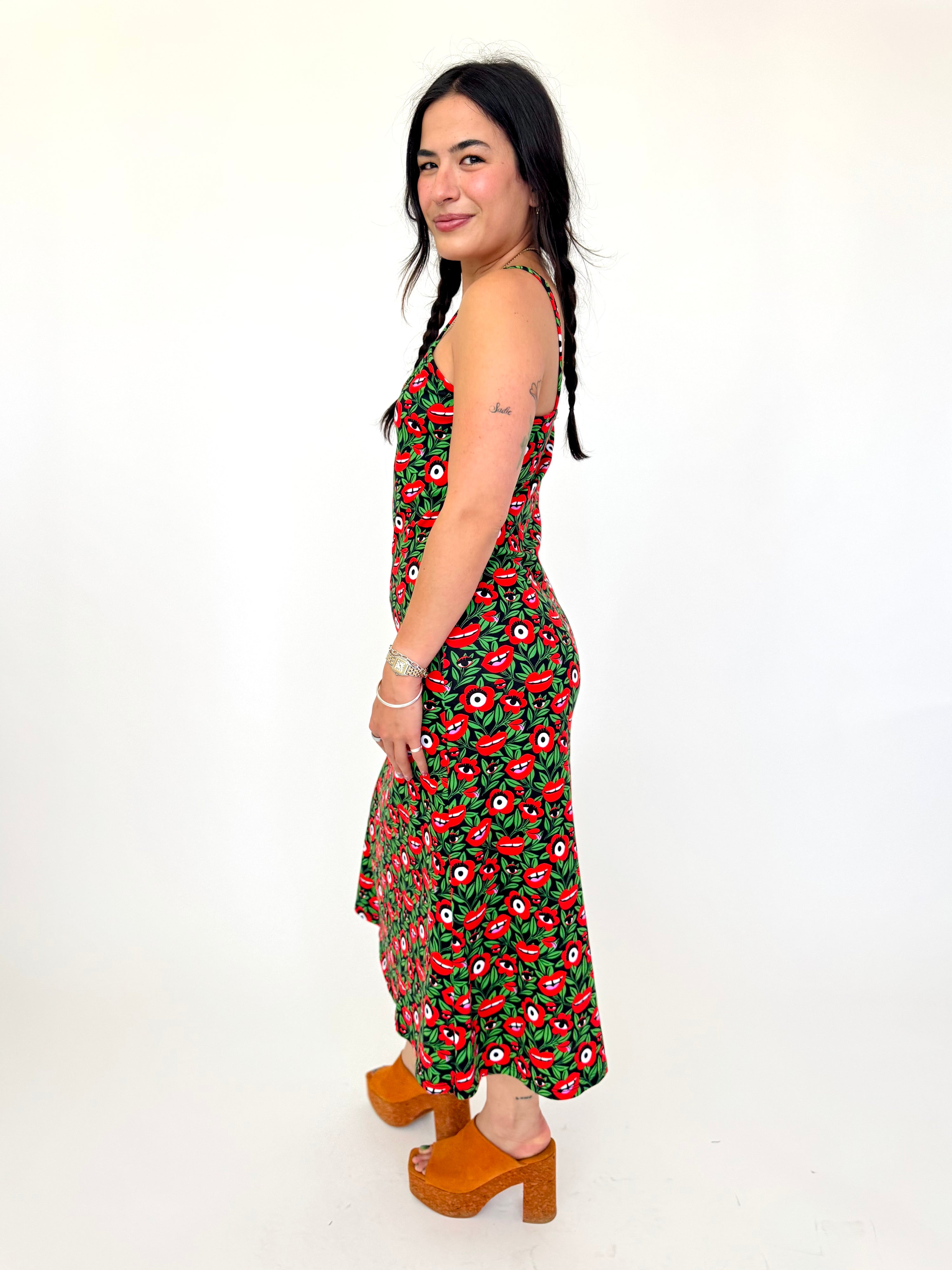 Spaghetti Slip Dress Poison Ivy