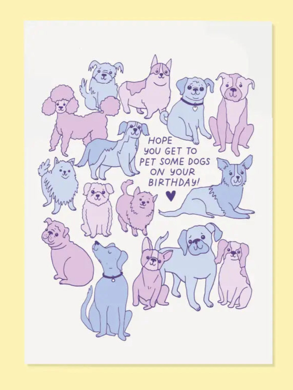 Pet Some Dogs Card