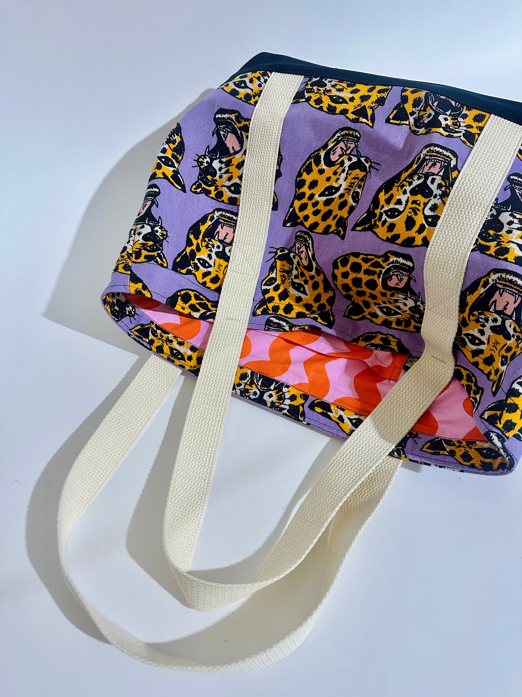Boat Tote - Cheetah Head