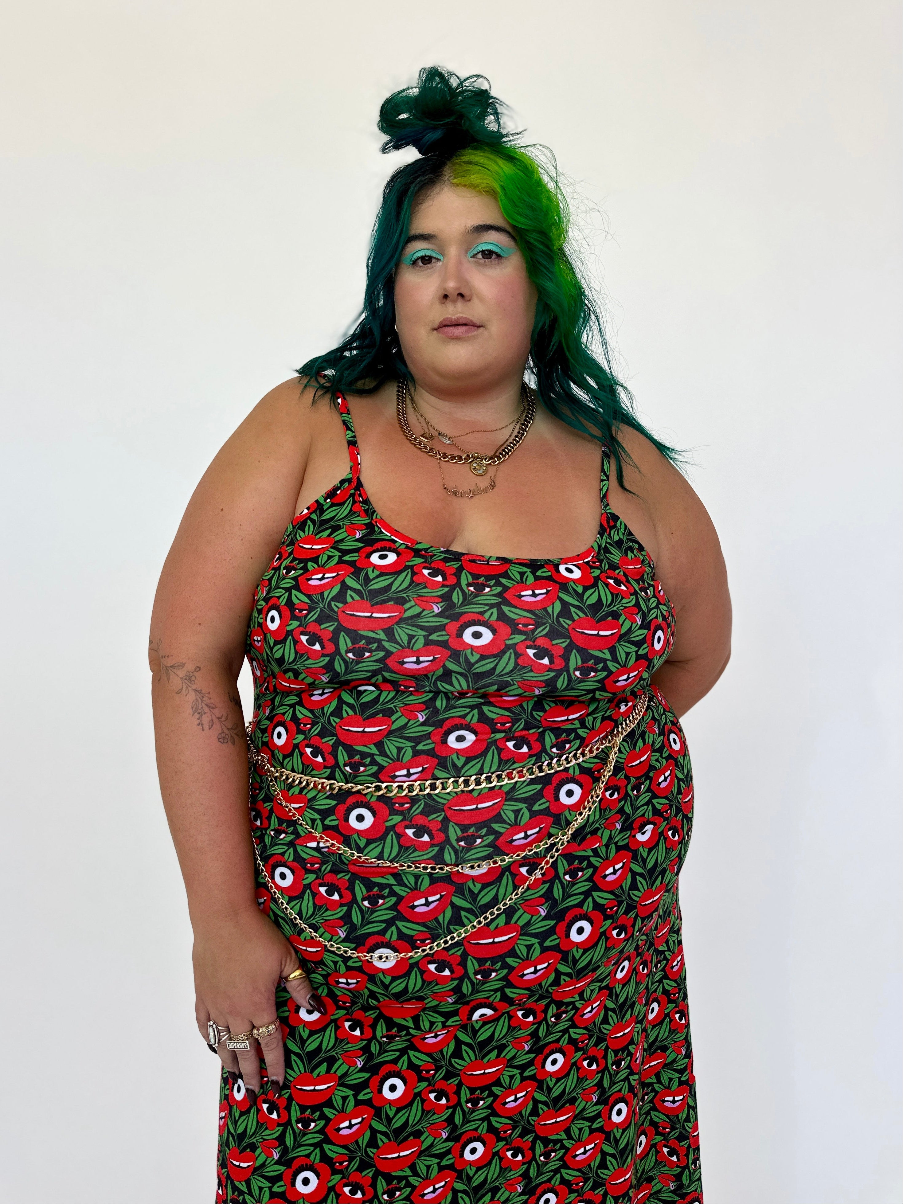 Spaghetti Slip Dress Poison Ivy