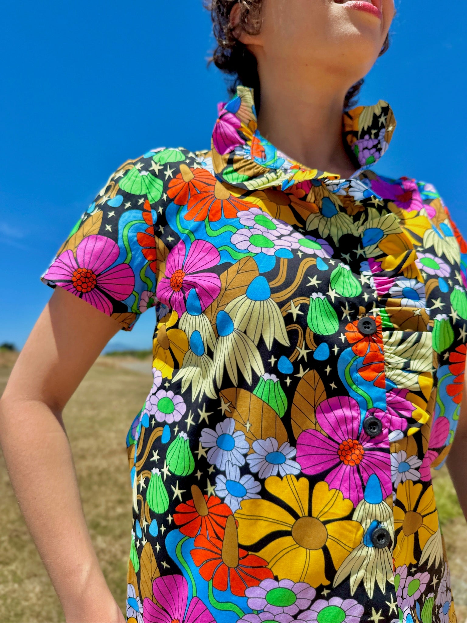 Francesca Top Cosmic Floral