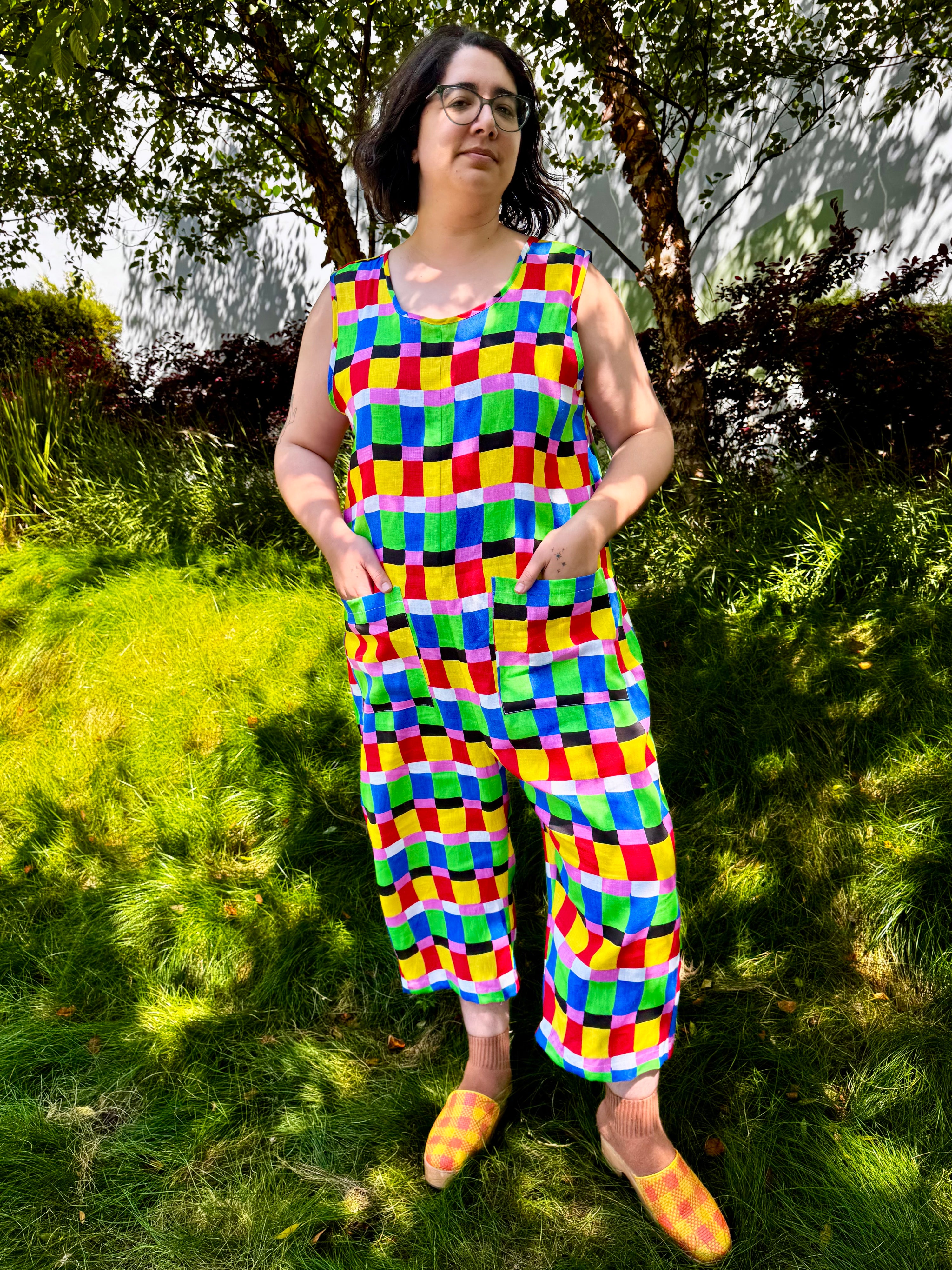 Linen Garden Suit Candy Weave