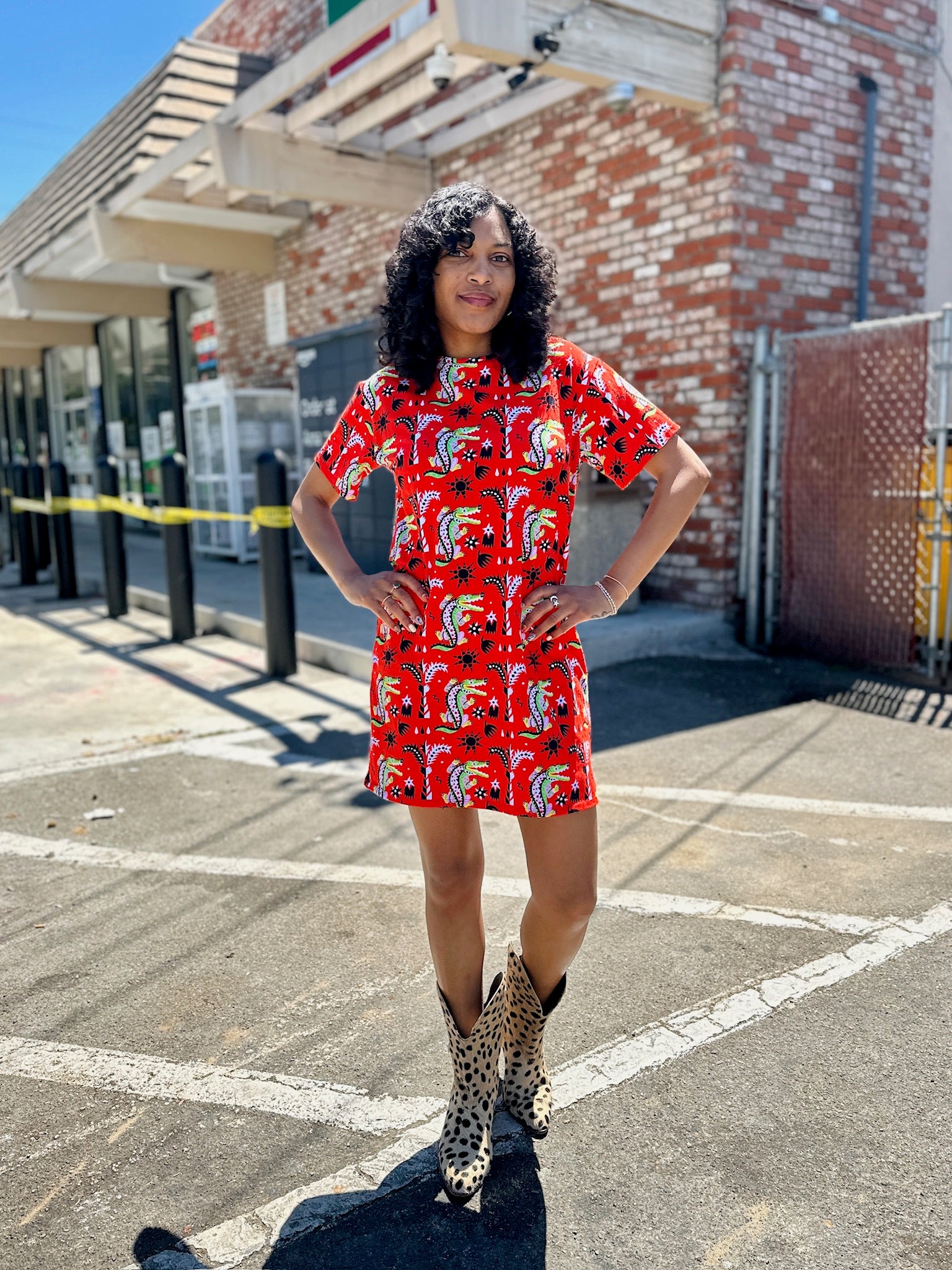 Tee Dress Crocodilo