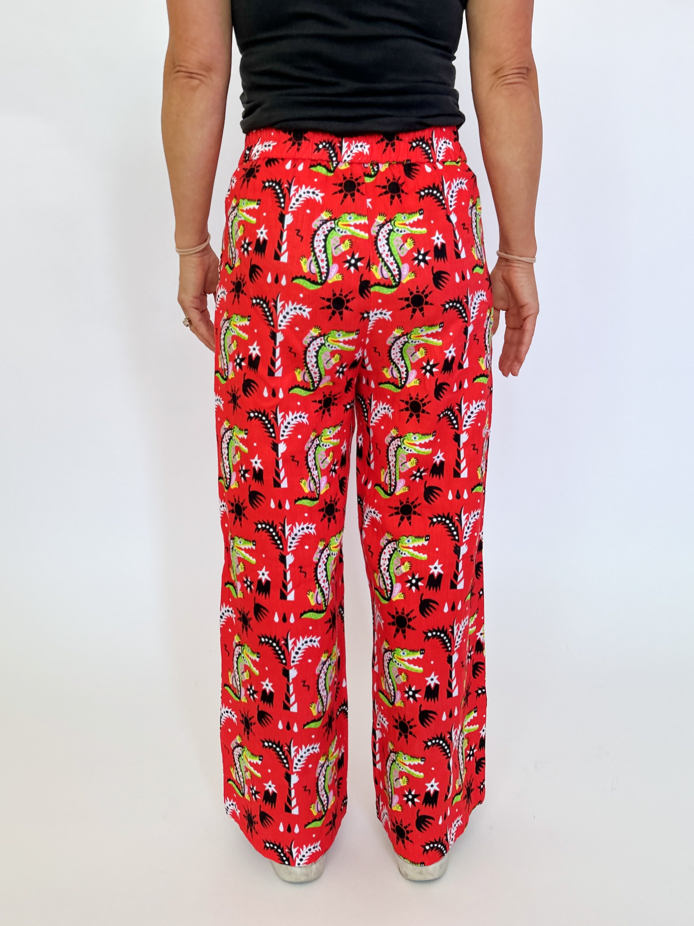 Linen Catalina Pant Crocodilo