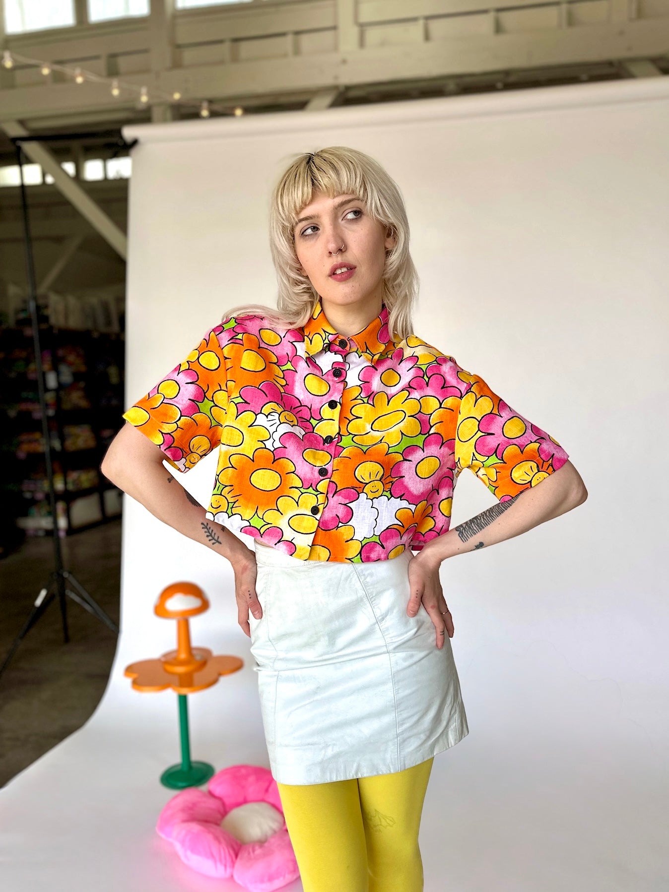 Linen Olivia Top Sunny Side Up