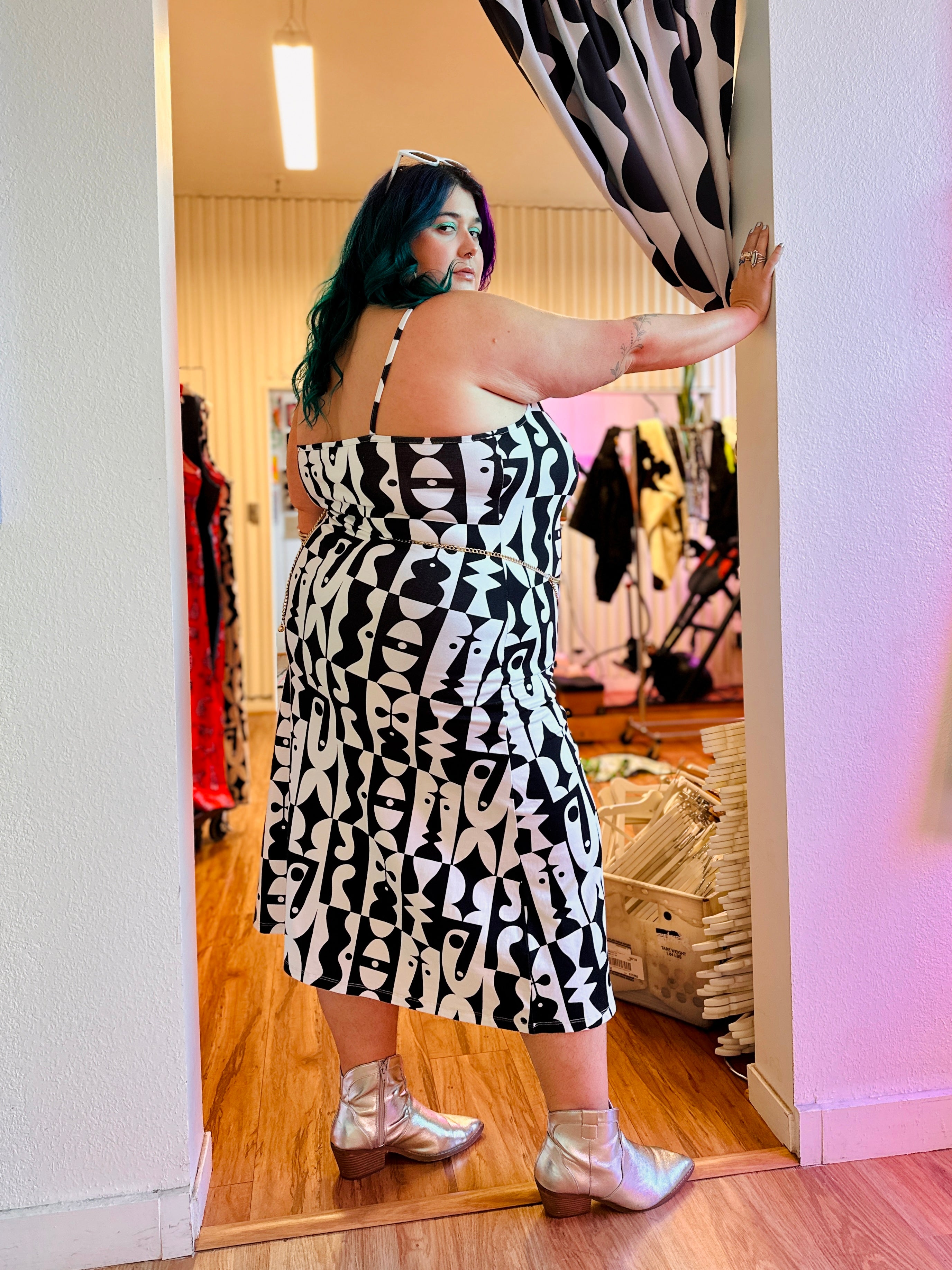 Spaghetti Slip Dress Illusions