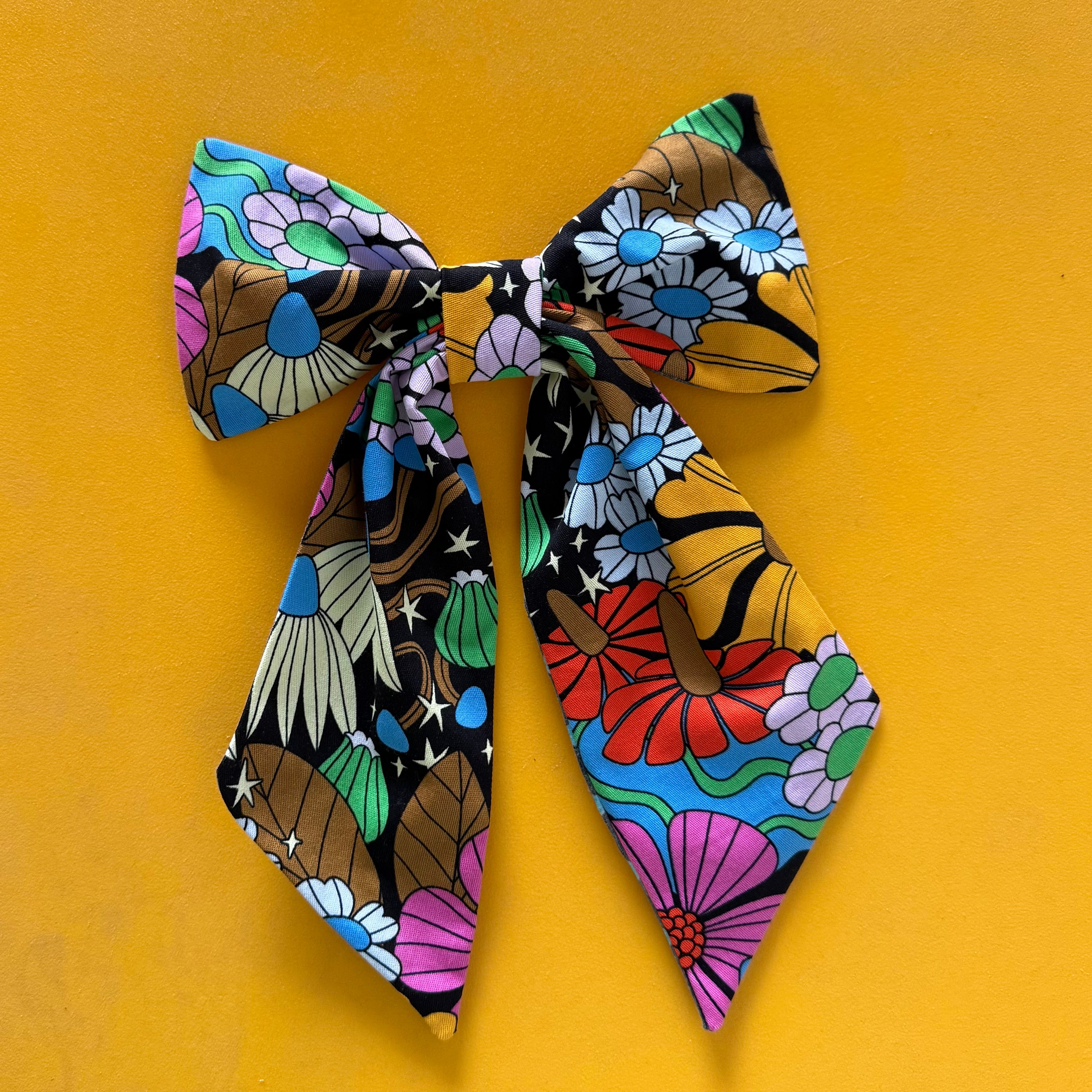 Patchouli Nomad x Nooworks Giant Bows- Cosmic Floral