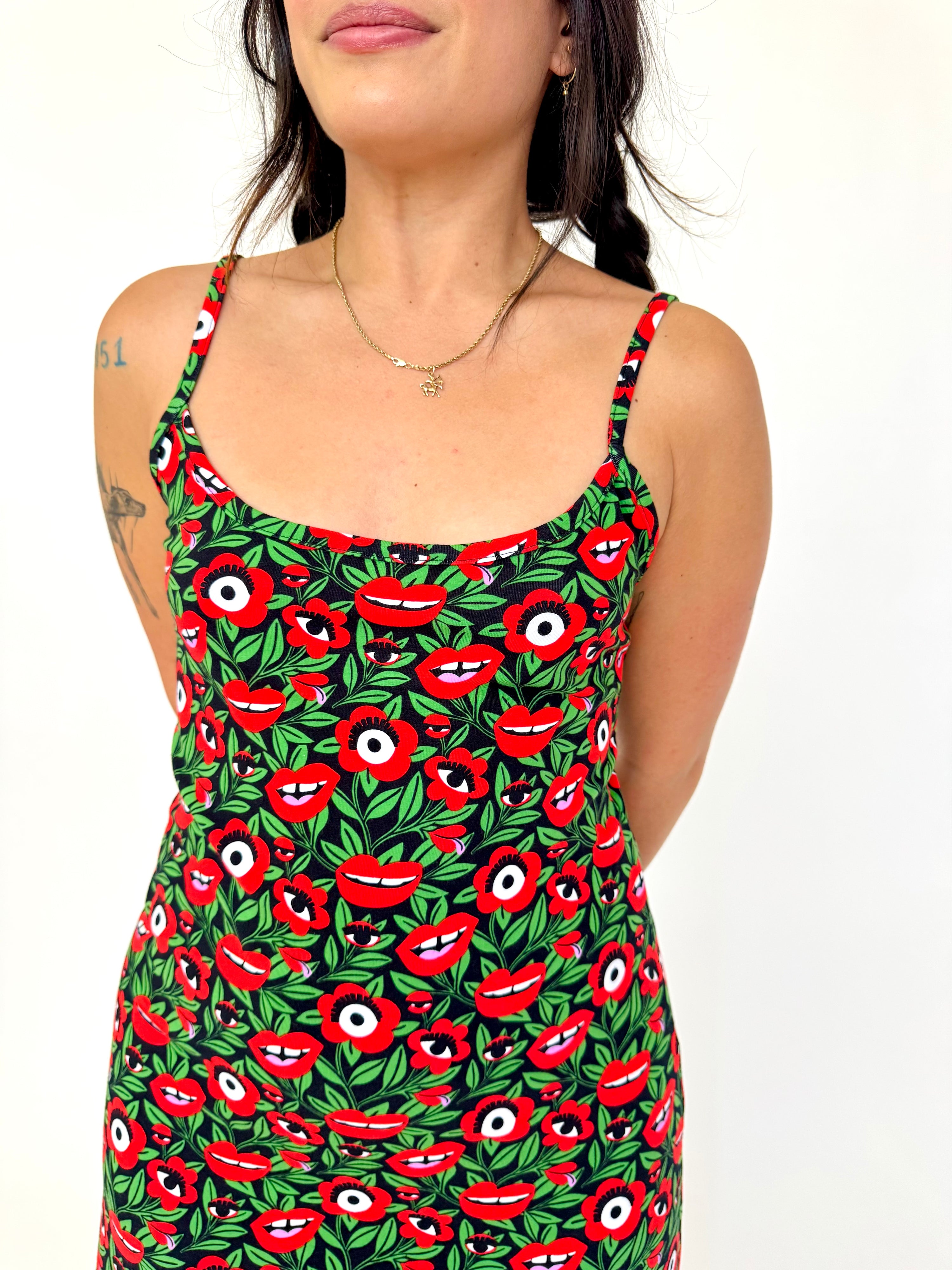 Spaghetti Slip Dress Poison Ivy