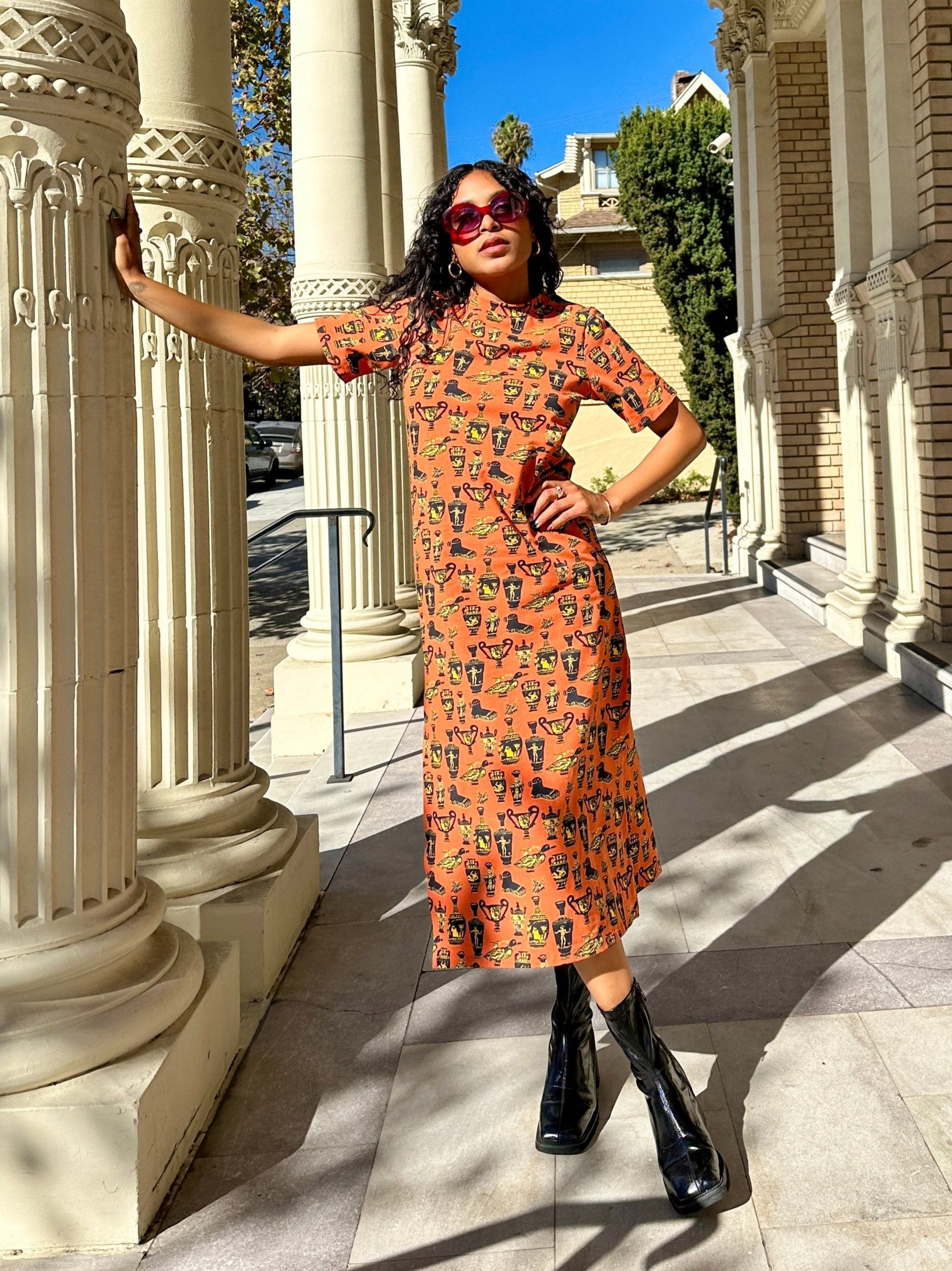 Jersey Maxi Dress Pots - MD / Pots Jersey Maxi Dress Pots - MD / Pots