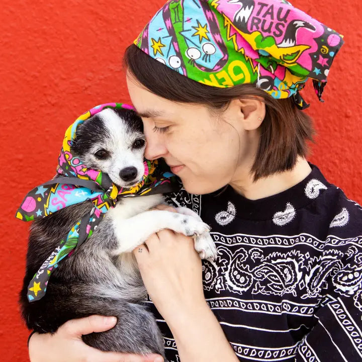 Zodiac Bandana Black & Yellow