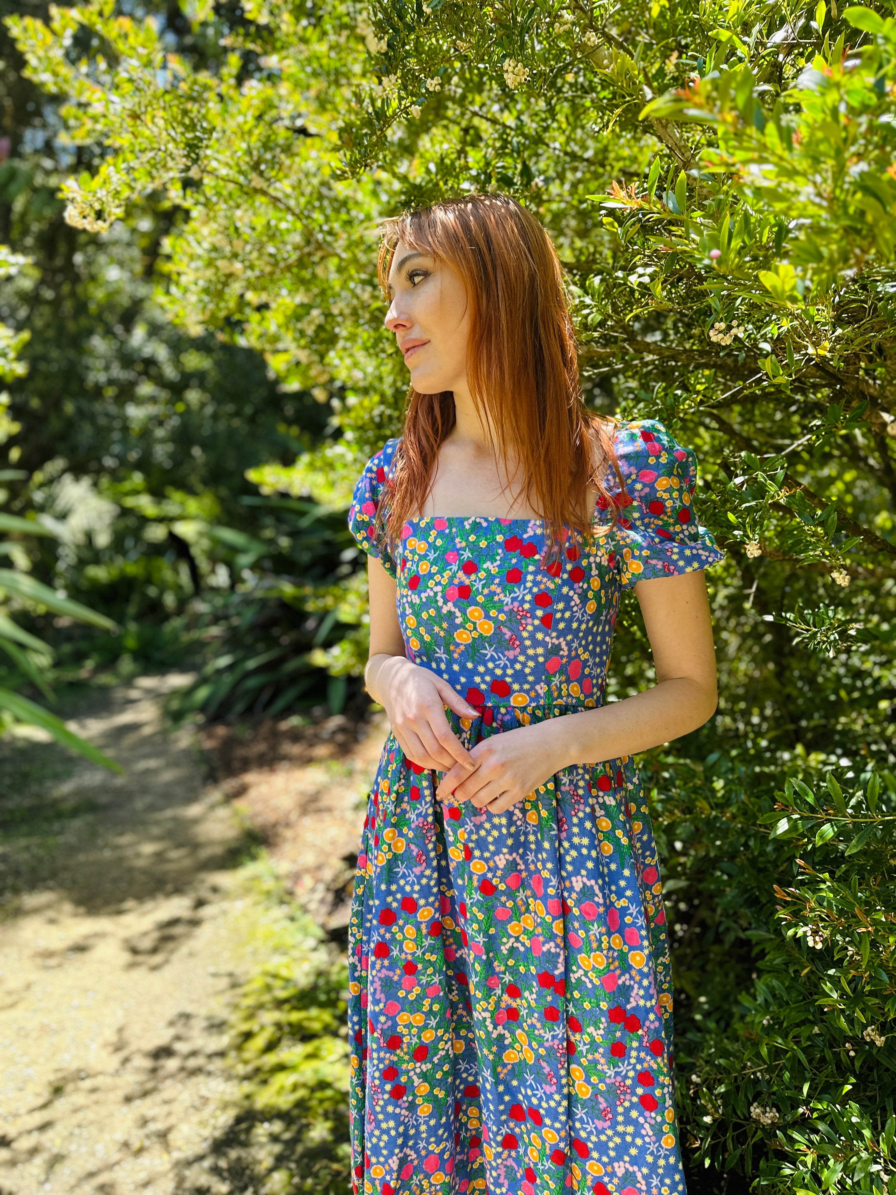 Linen Princess Dress Super Bloom