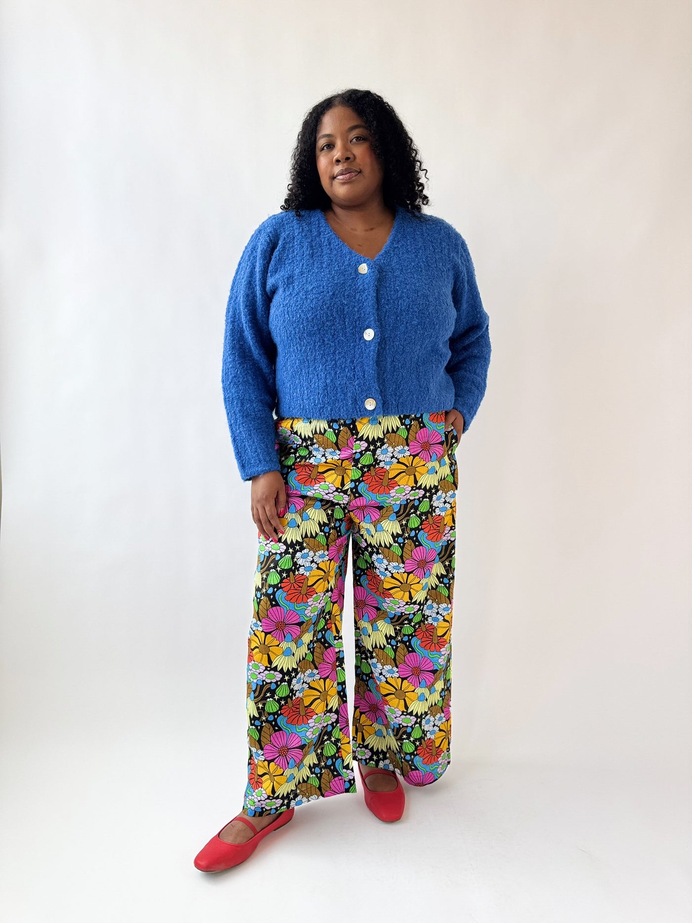 Linen Catalina Pant Cosmic Floral