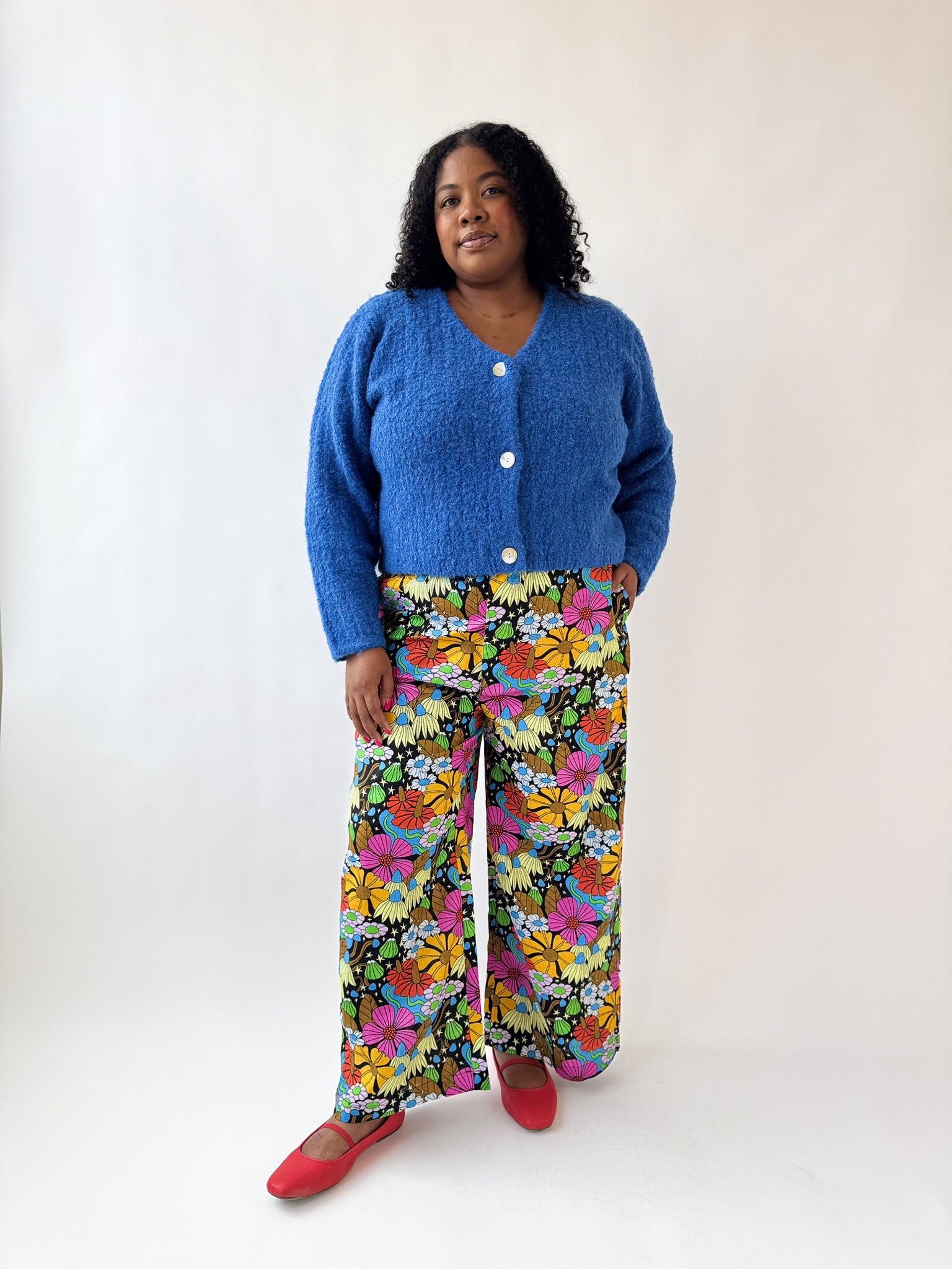 Linen Catalina Pant Cosmic Floral