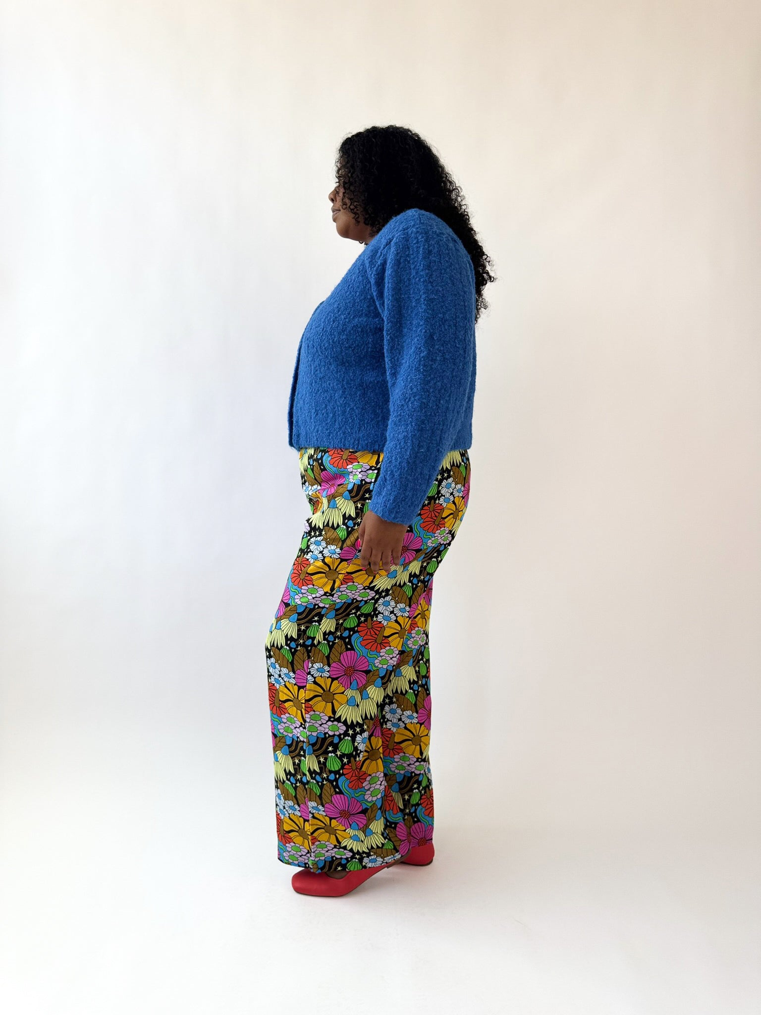 Linen Catalina Pant Cosmic Floral