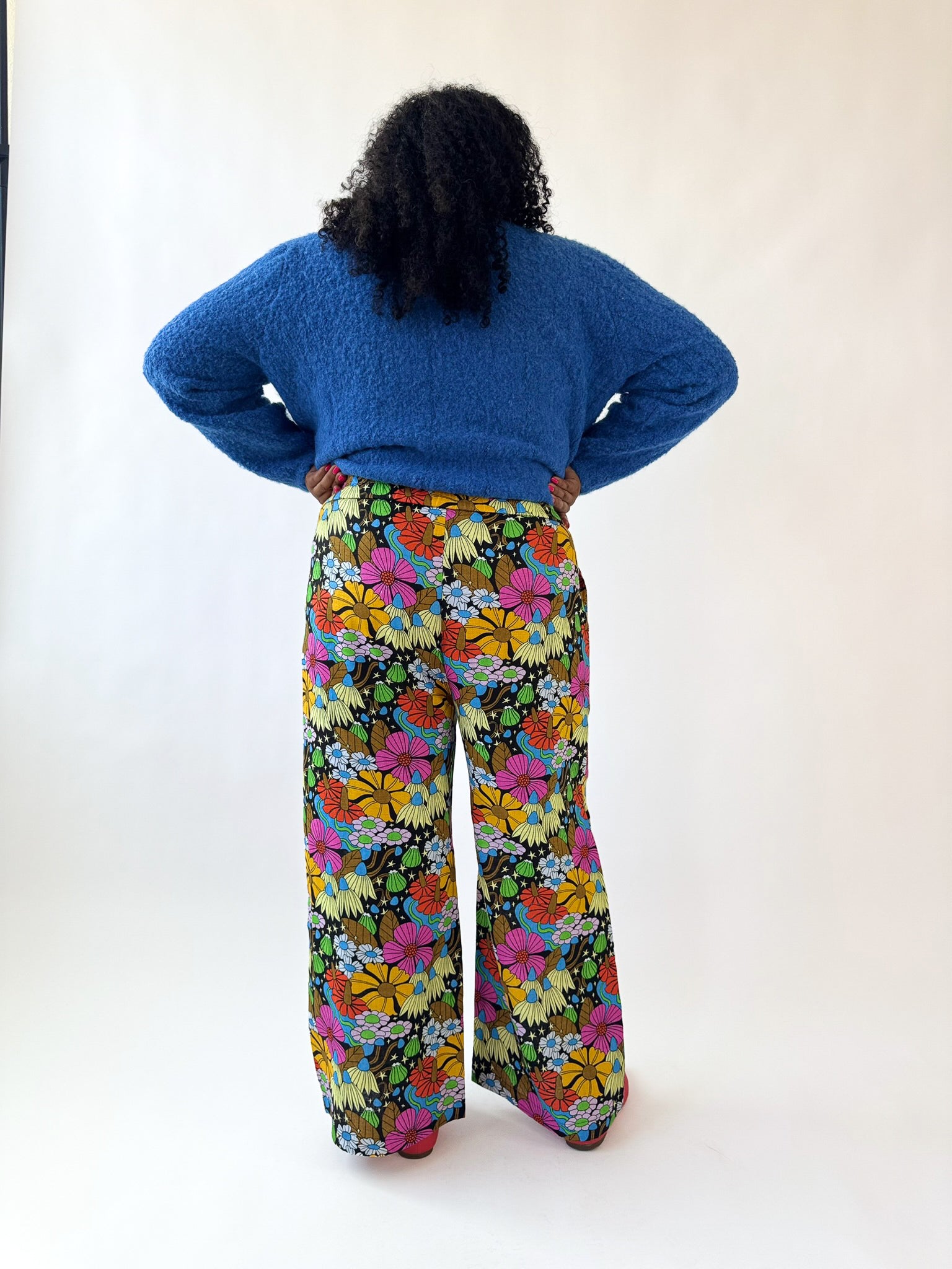 Linen Catalina Pant Cosmic Floral