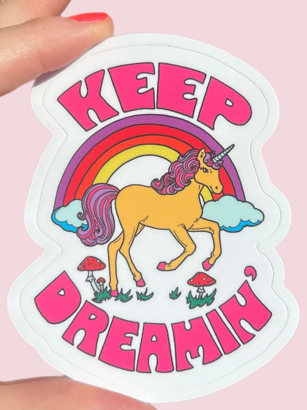 Keep Dreaming Unicorn Sticker