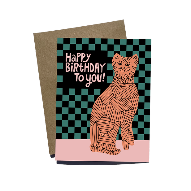 Birthday Cat Card