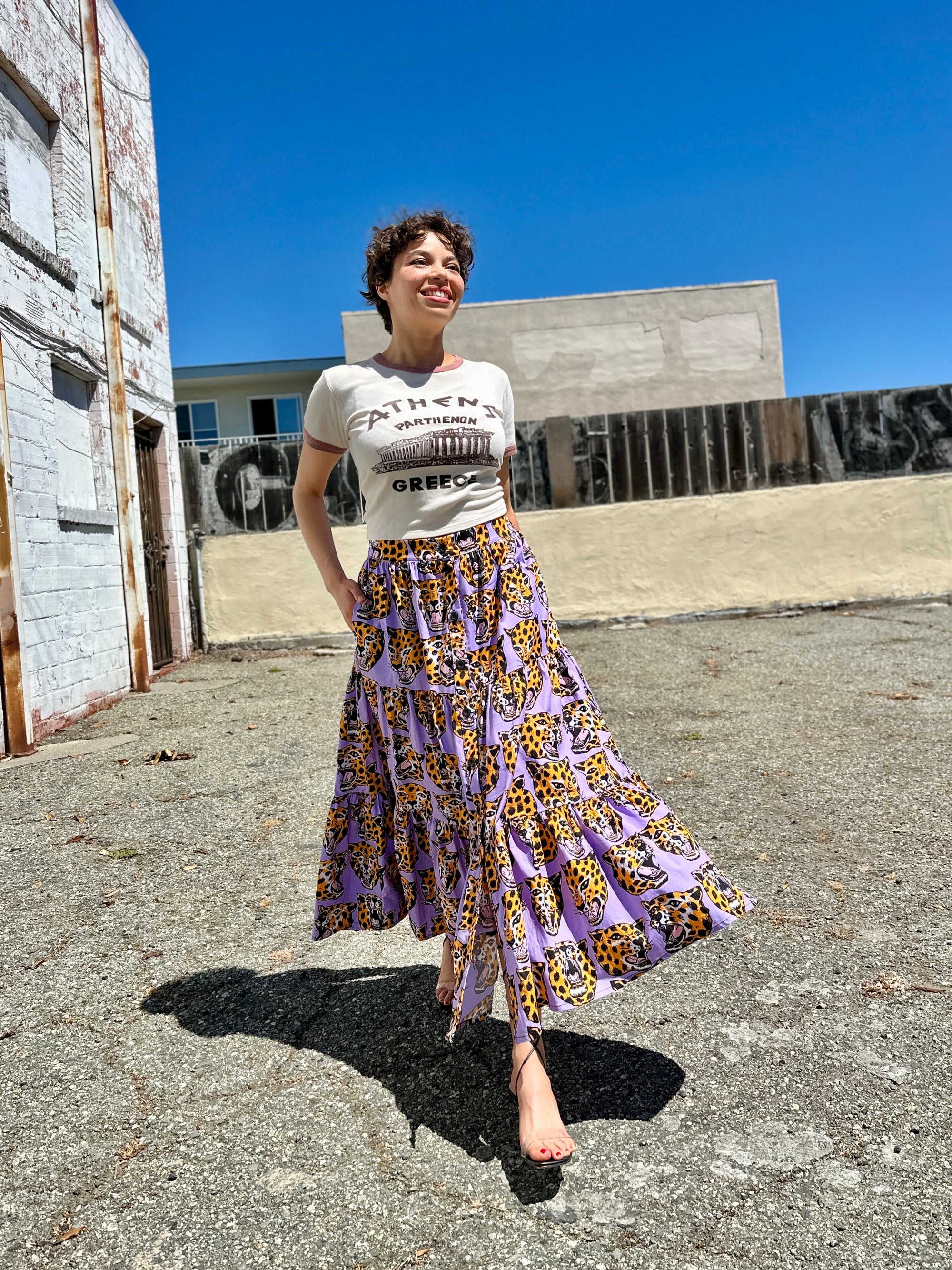 Prairie Skirt Cheetah Head