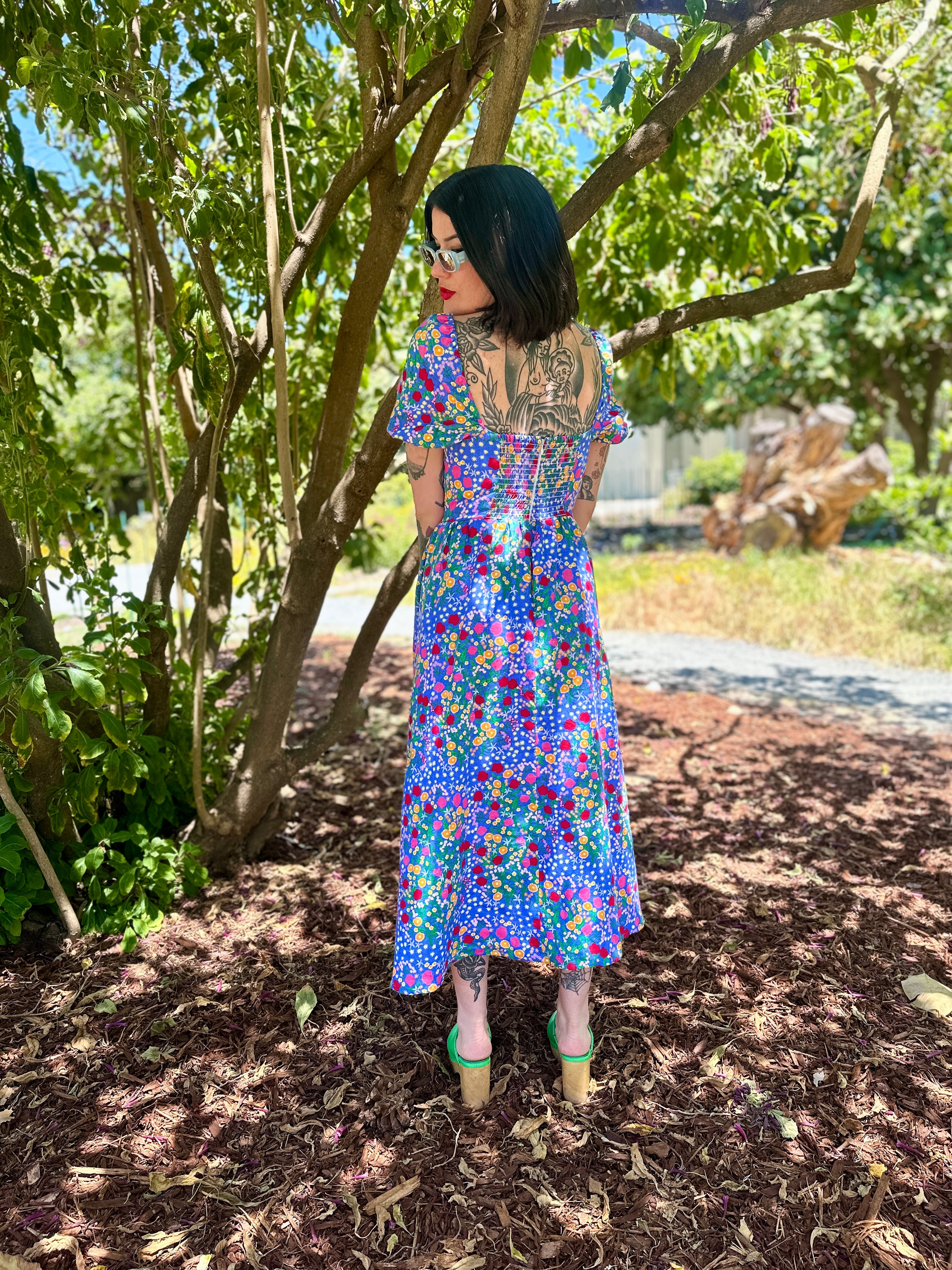 Linen Princess Dress Super Bloom