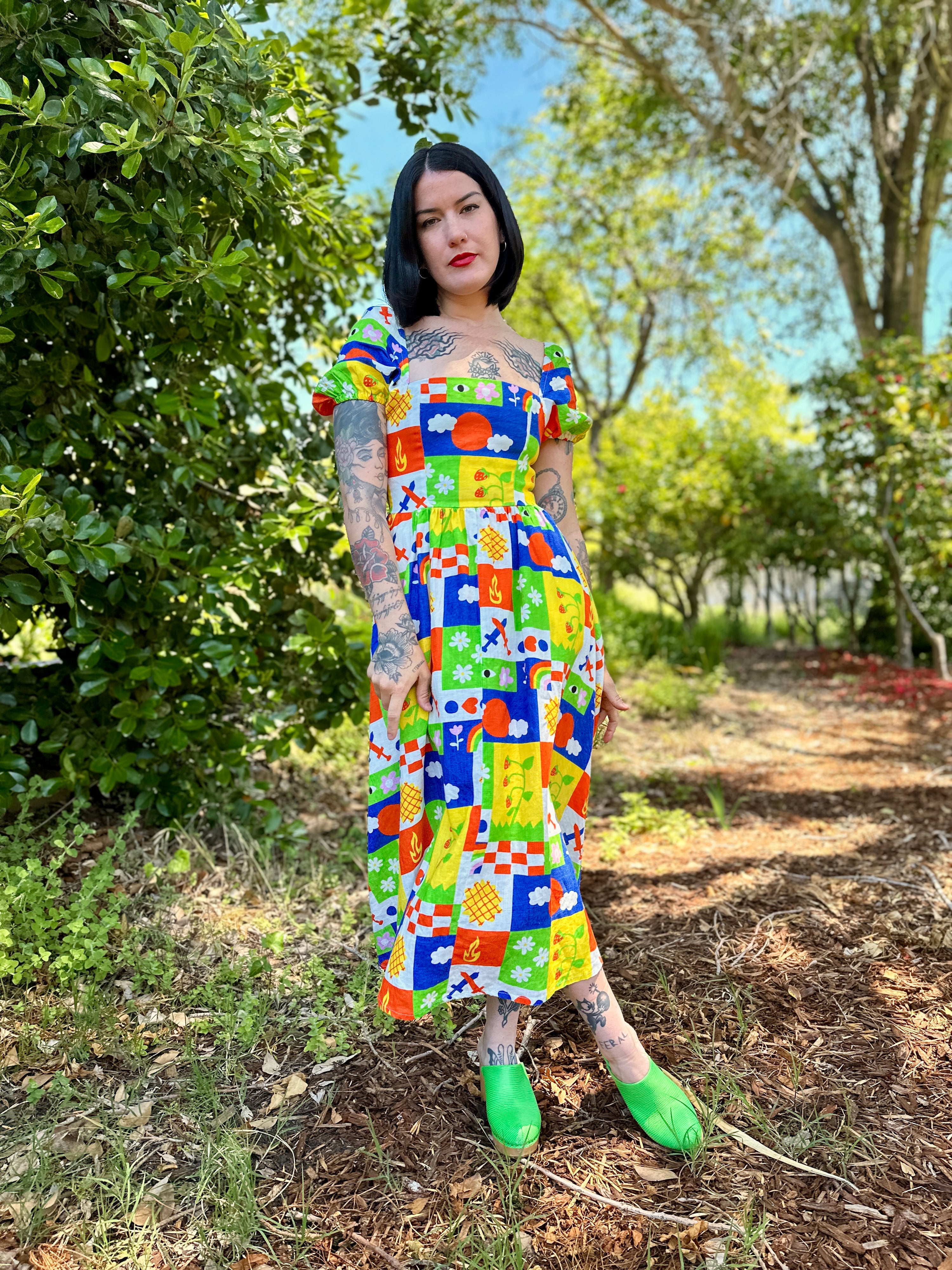 Linen Princess Dress Gentilhomme