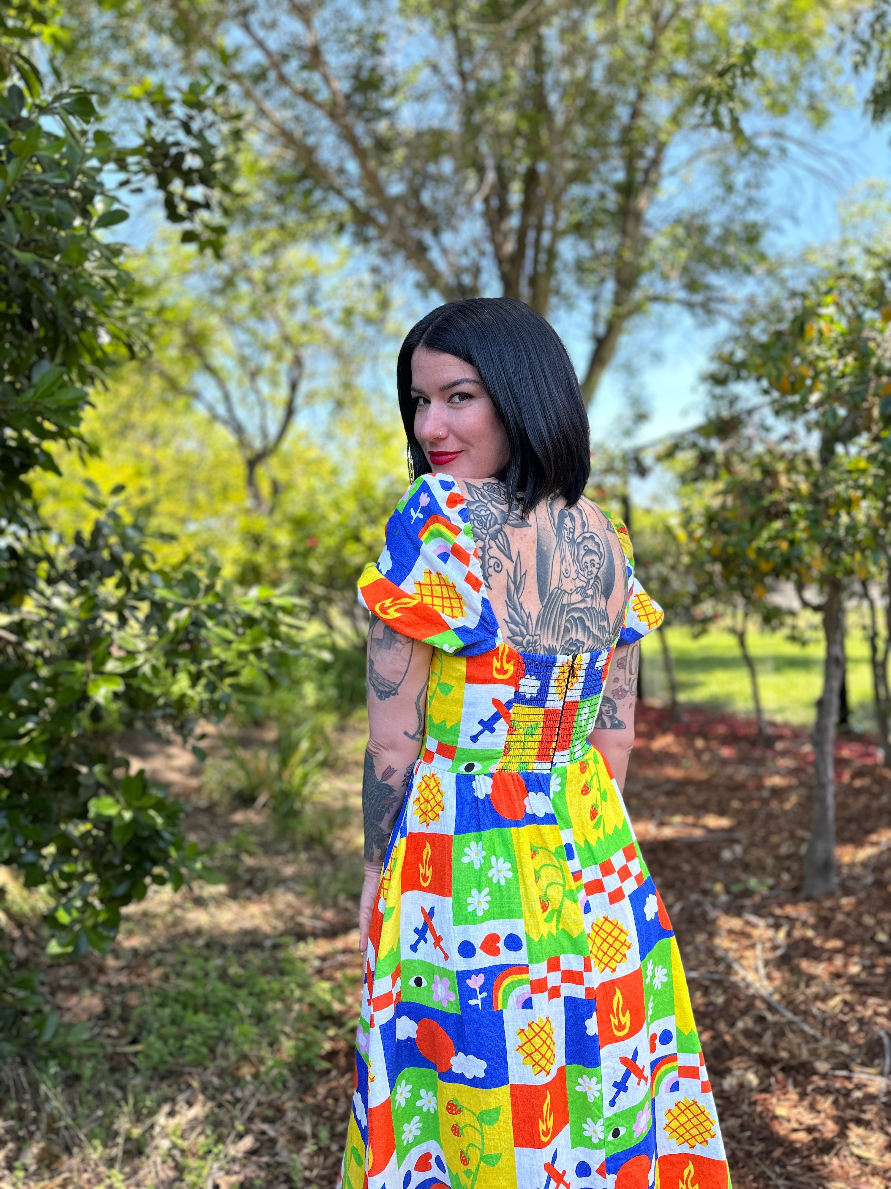 Linen Princess Dress Gentilhomme