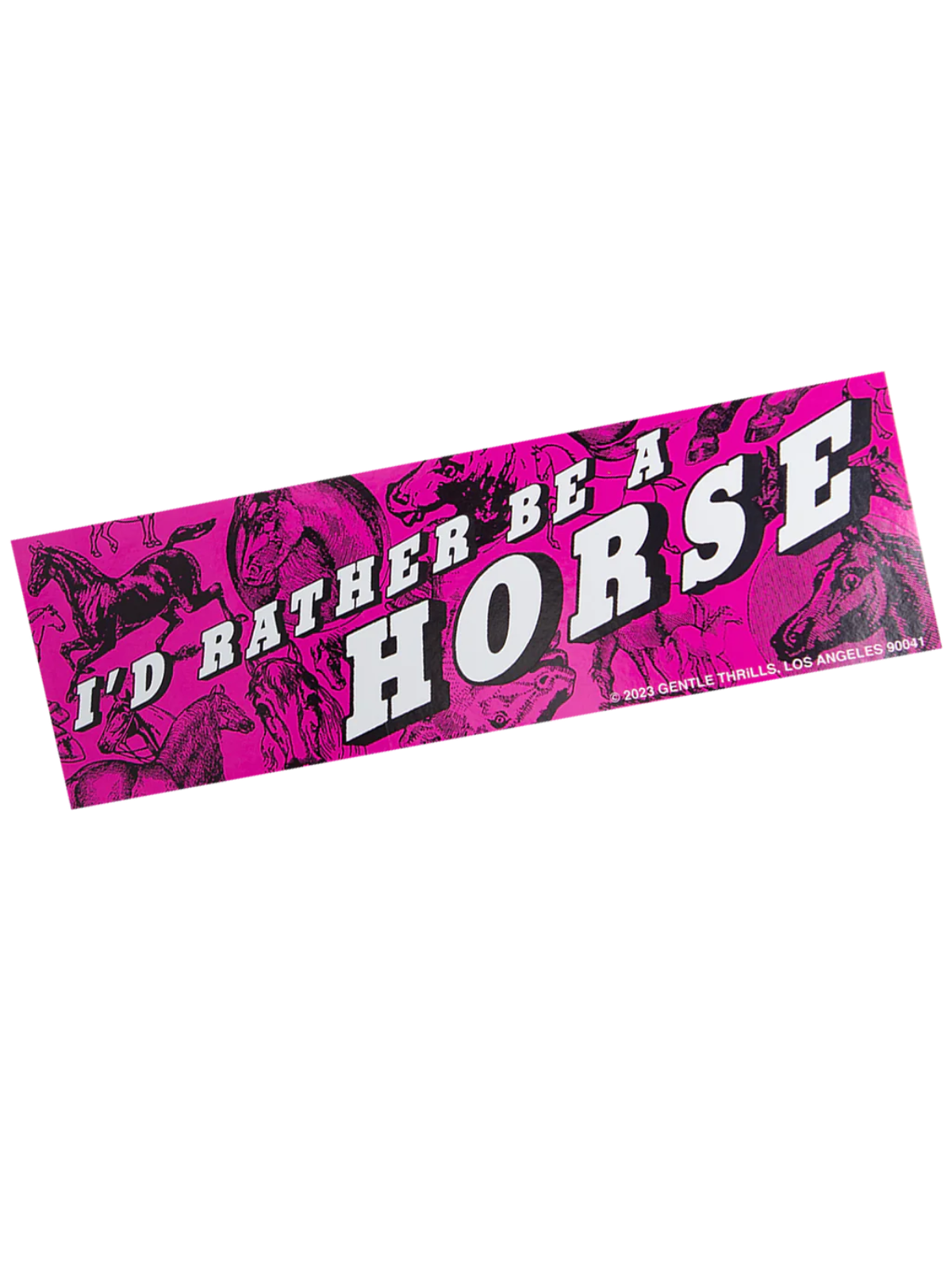 I’d Rather Be A Horse Sticker