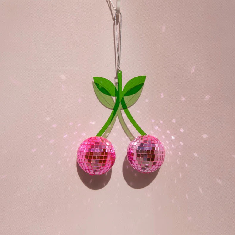 Mini Disco Ball - Pink Cherries