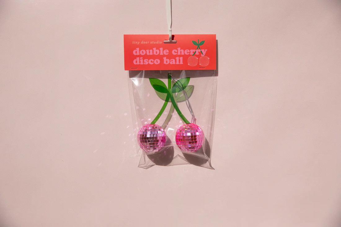 Mini Disco Ball - Pink Cherries