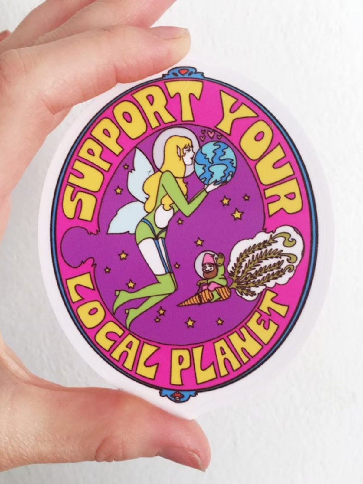 Support Your Local Planet Sticker