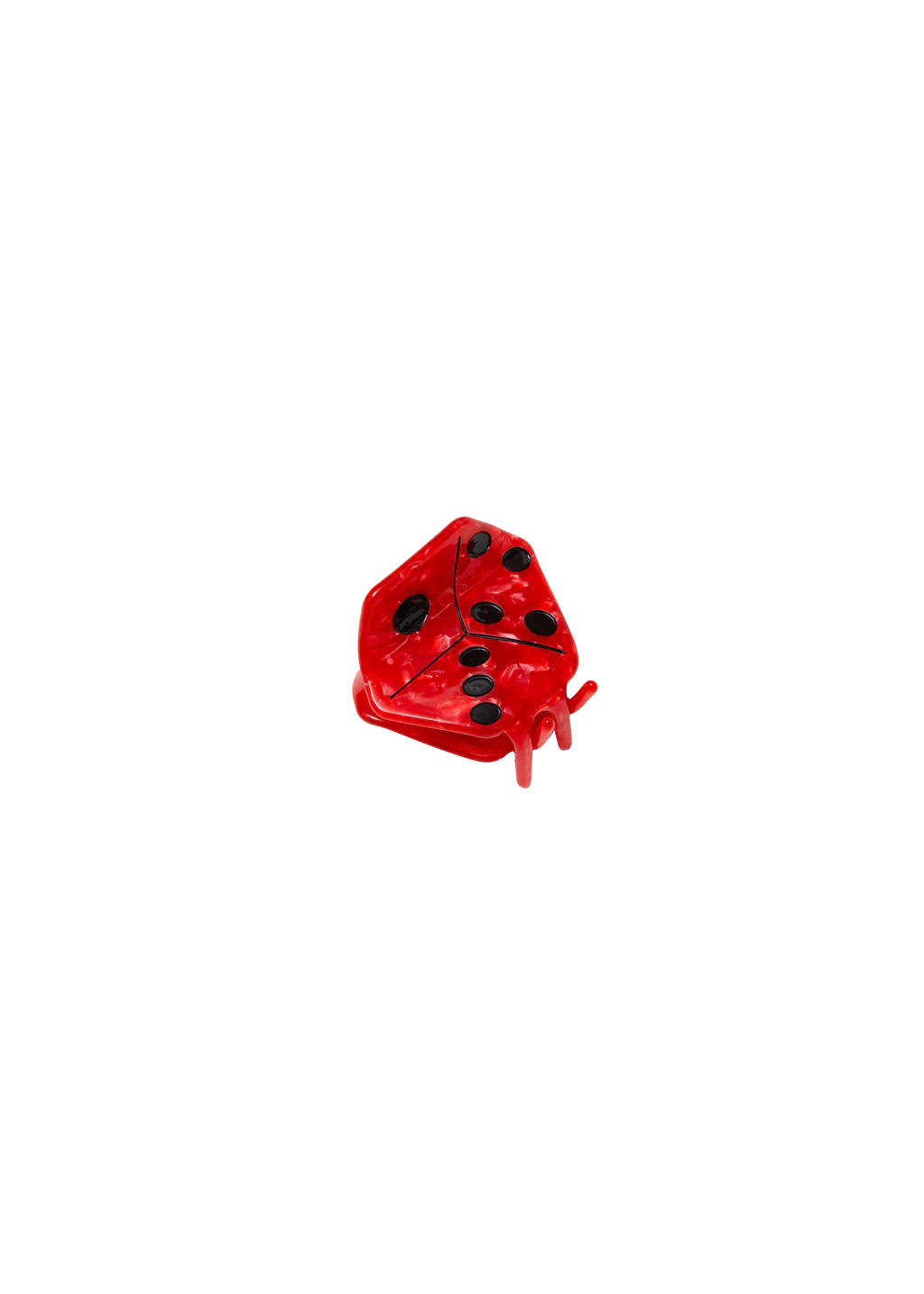 Dice Hair Claw - Red