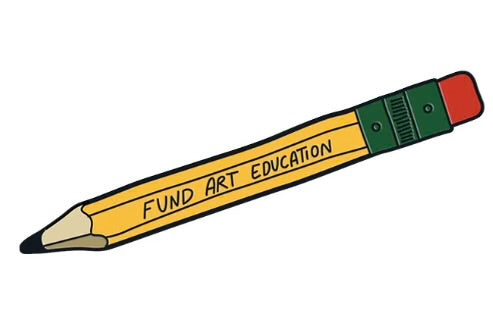 Fund Art Education Enamel Pin
