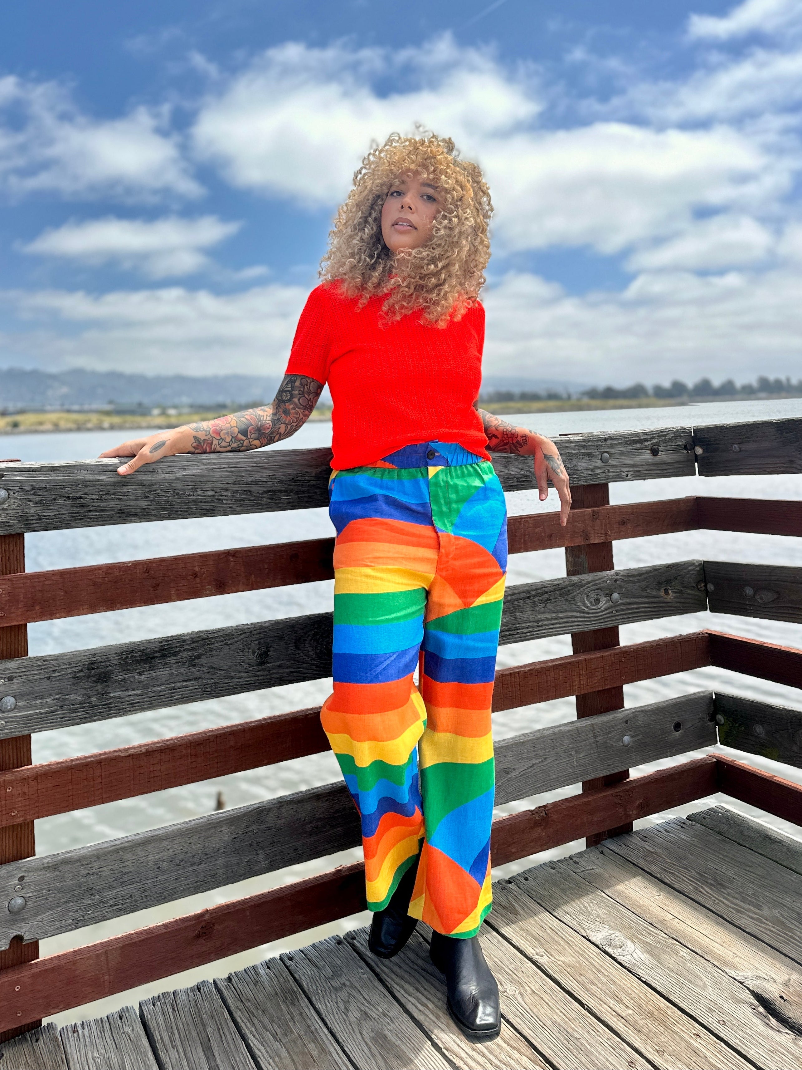 Linen Catalina Pant Sunset Valley