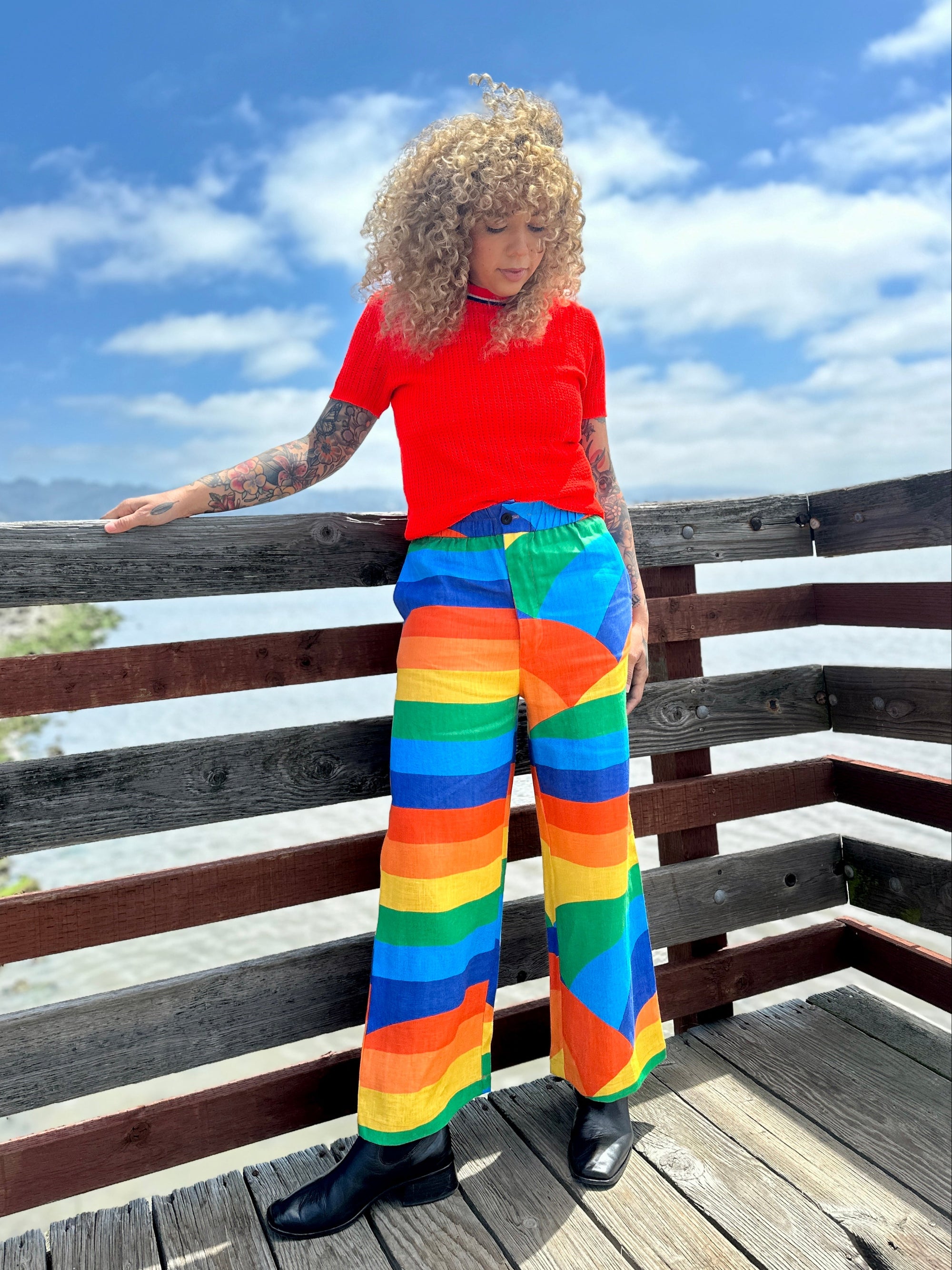 Linen Catalina Pant Sunset Valley