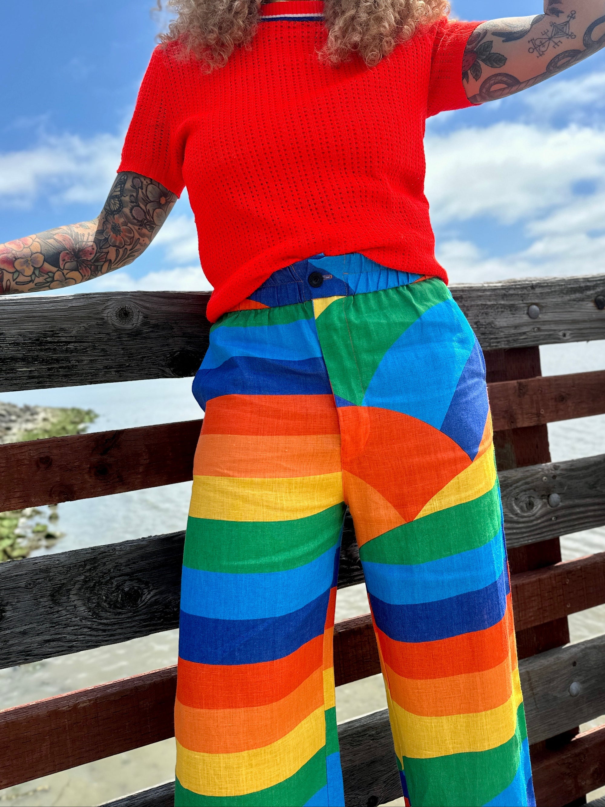 Linen Catalina Pant Sunset Valley