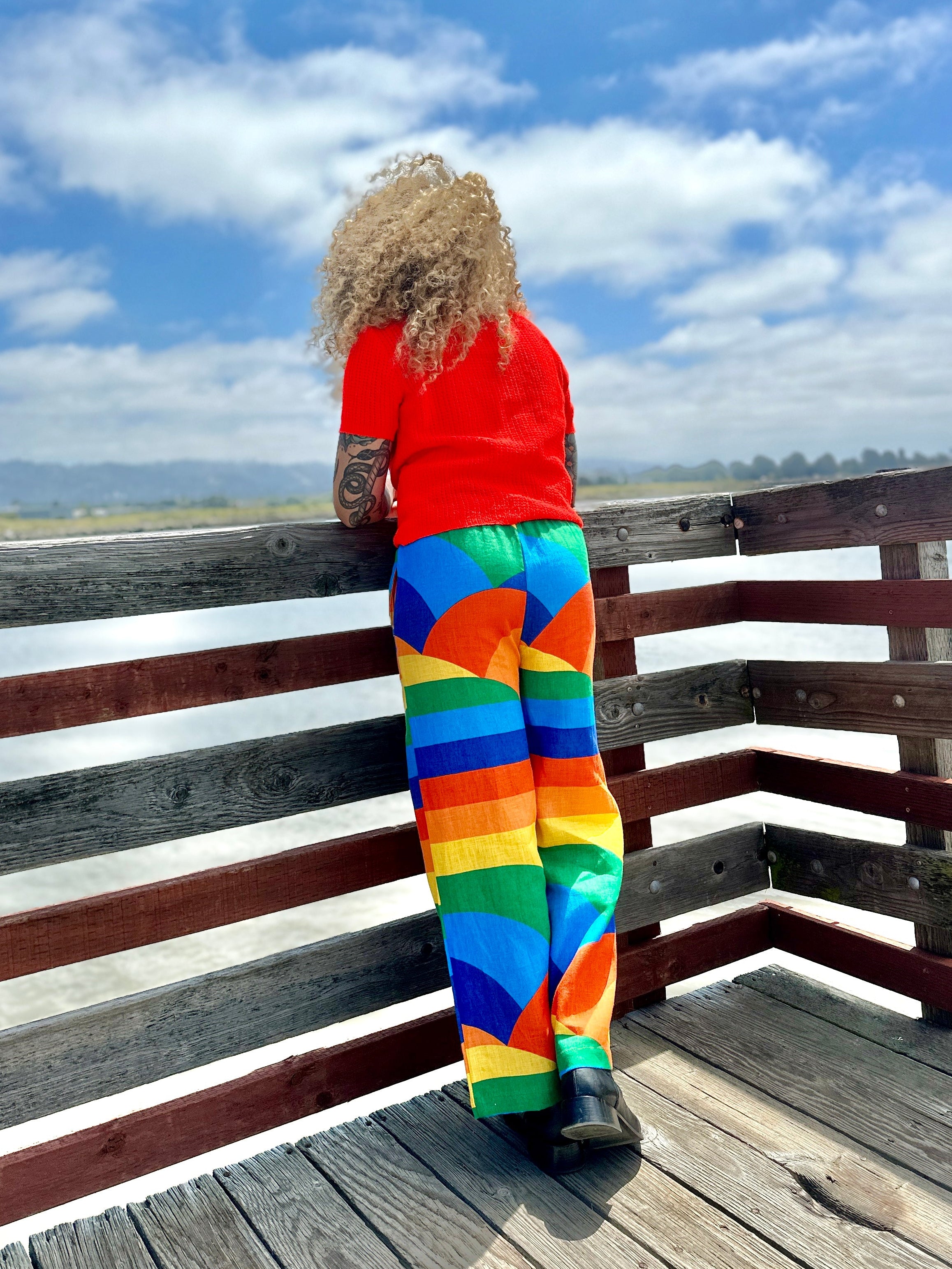Linen Catalina Pant Sunset Valley