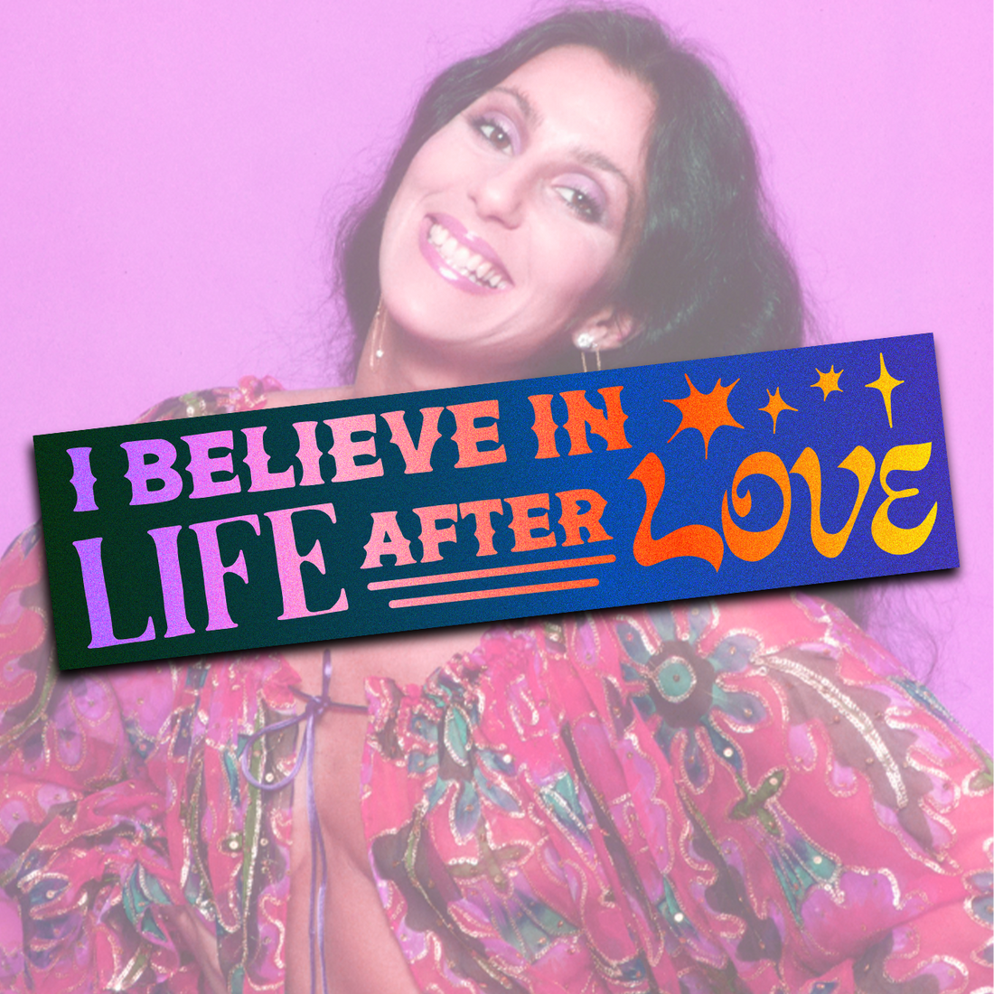 I Believe in Life After Love Sticker