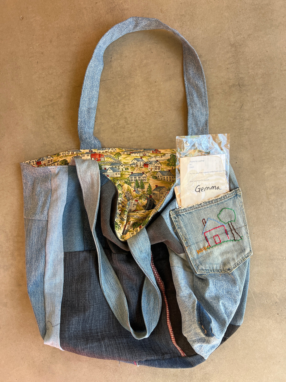 Denim Patchwork Giant Tote bag