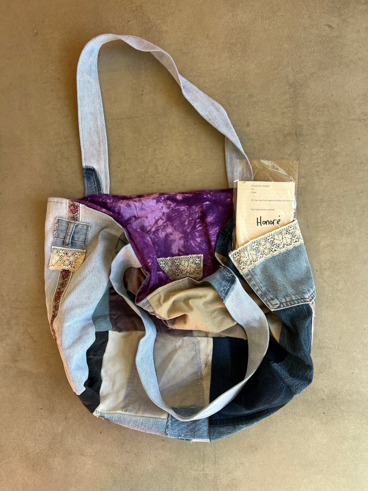 Denim Patchwork Giant Tote bag
