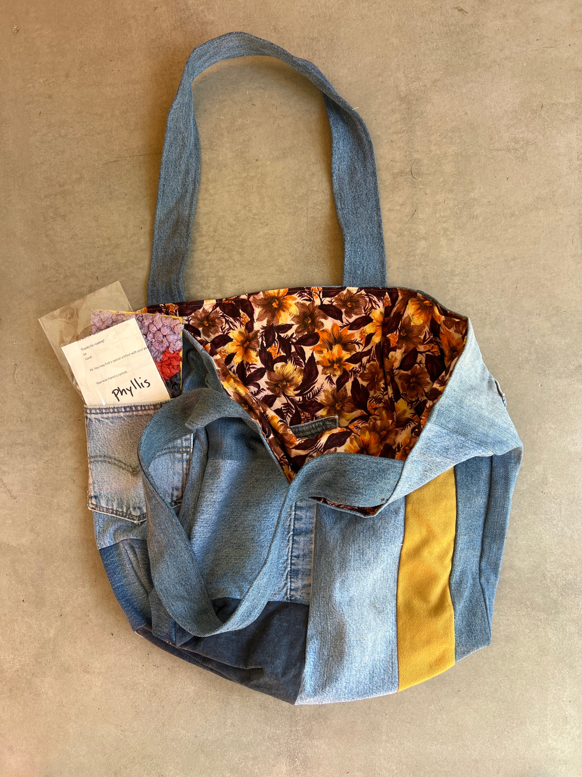 Denim Patchwork Giant Tote bag