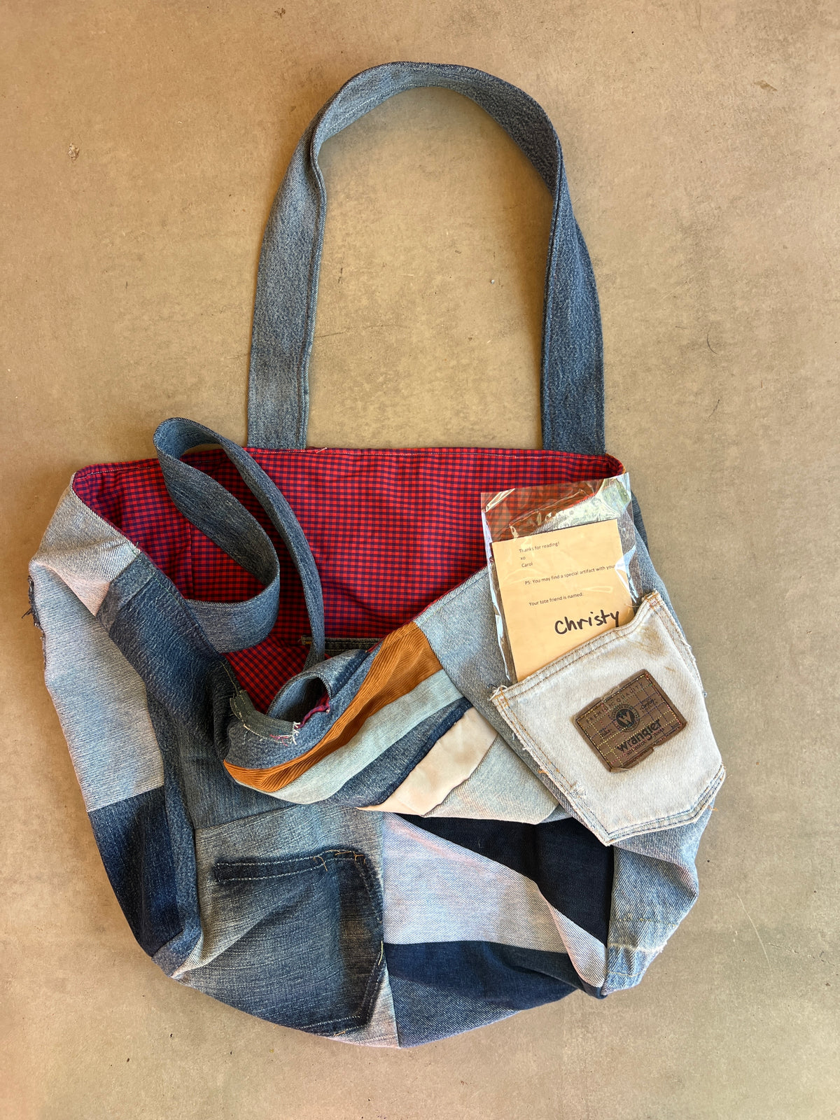Denim Patchwork Giant Tote bag