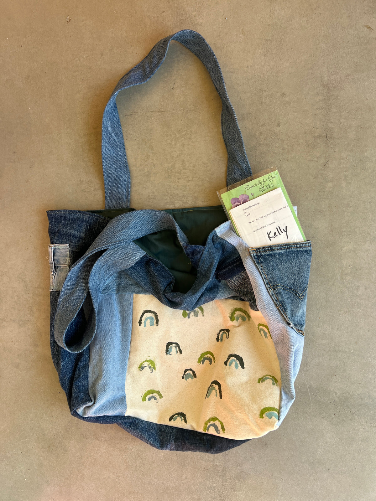 Denim Patchwork Giant Tote bag