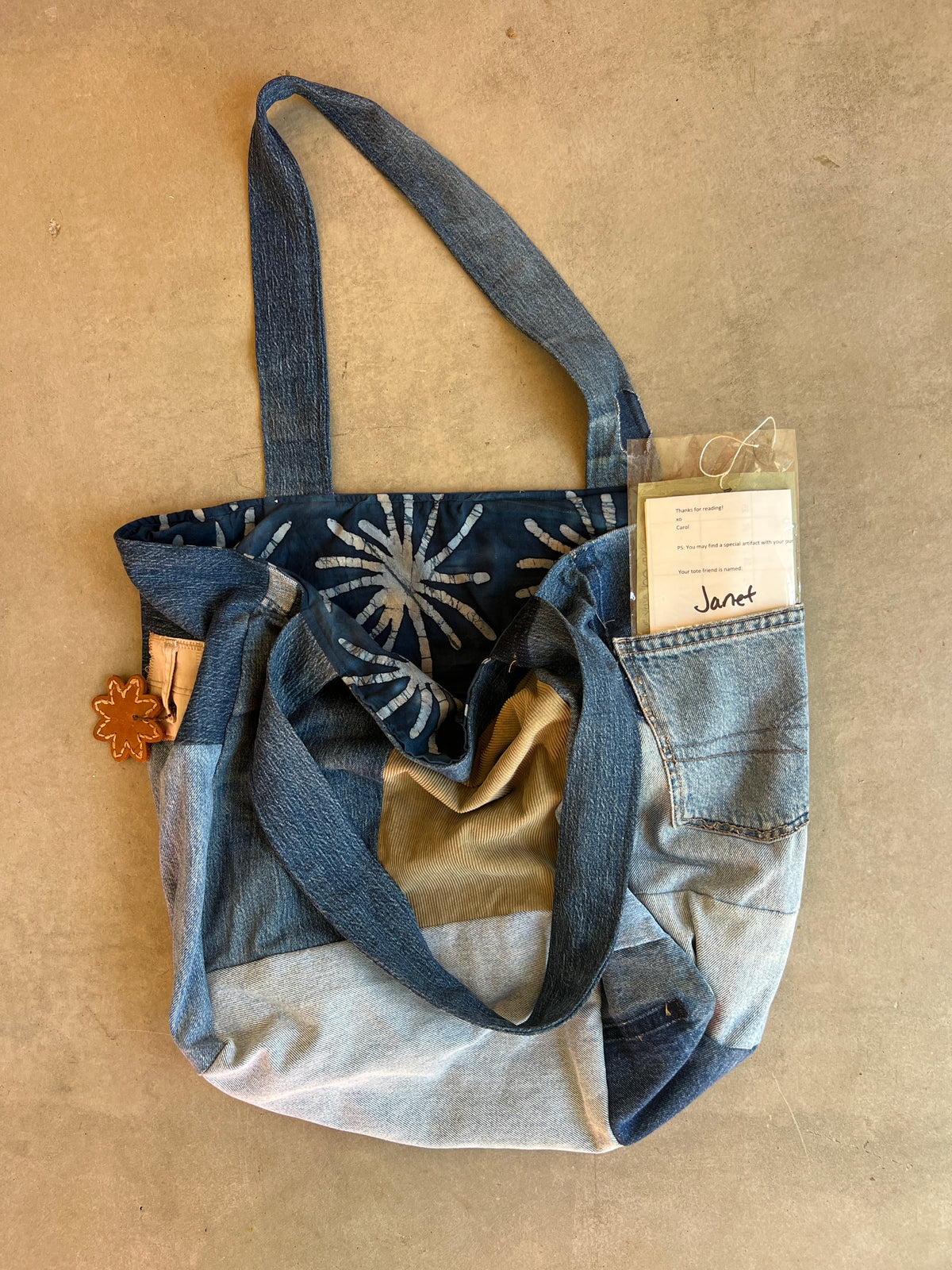 Denim Patchwork Giant Tote bag