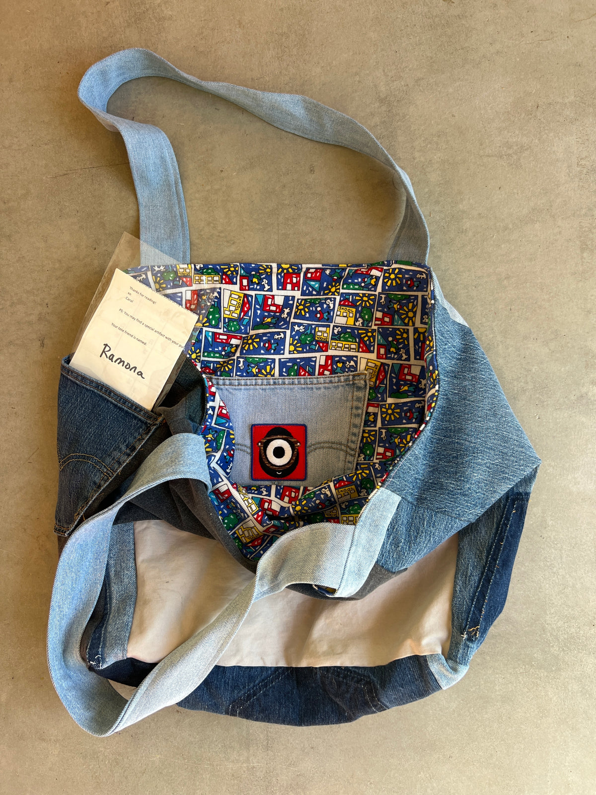 Denim Patchwork Giant Tote bag