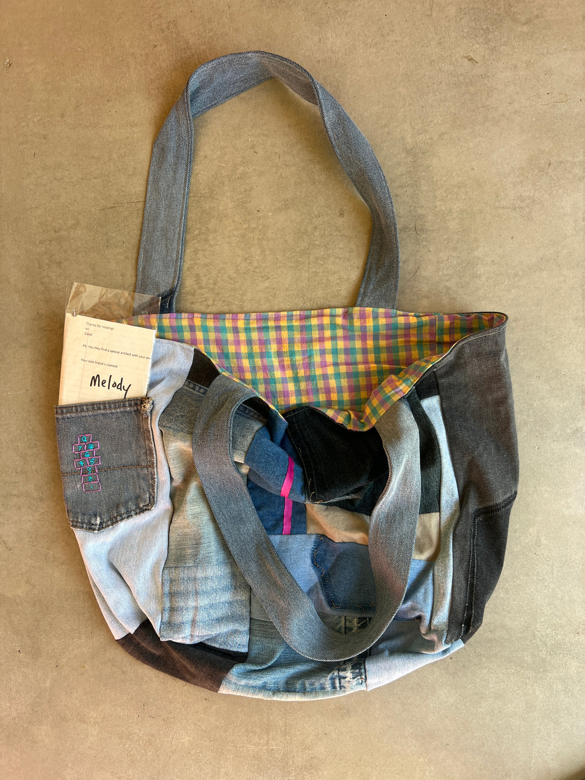 Denim Patchwork Giant Tote bag