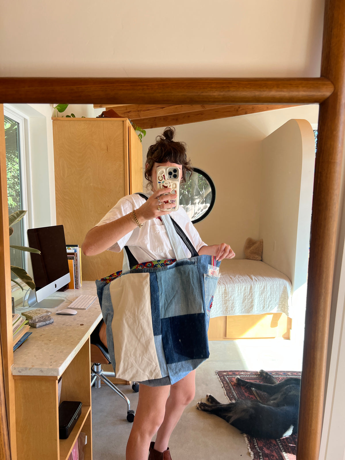 Denim Patchwork Giant Tote bag