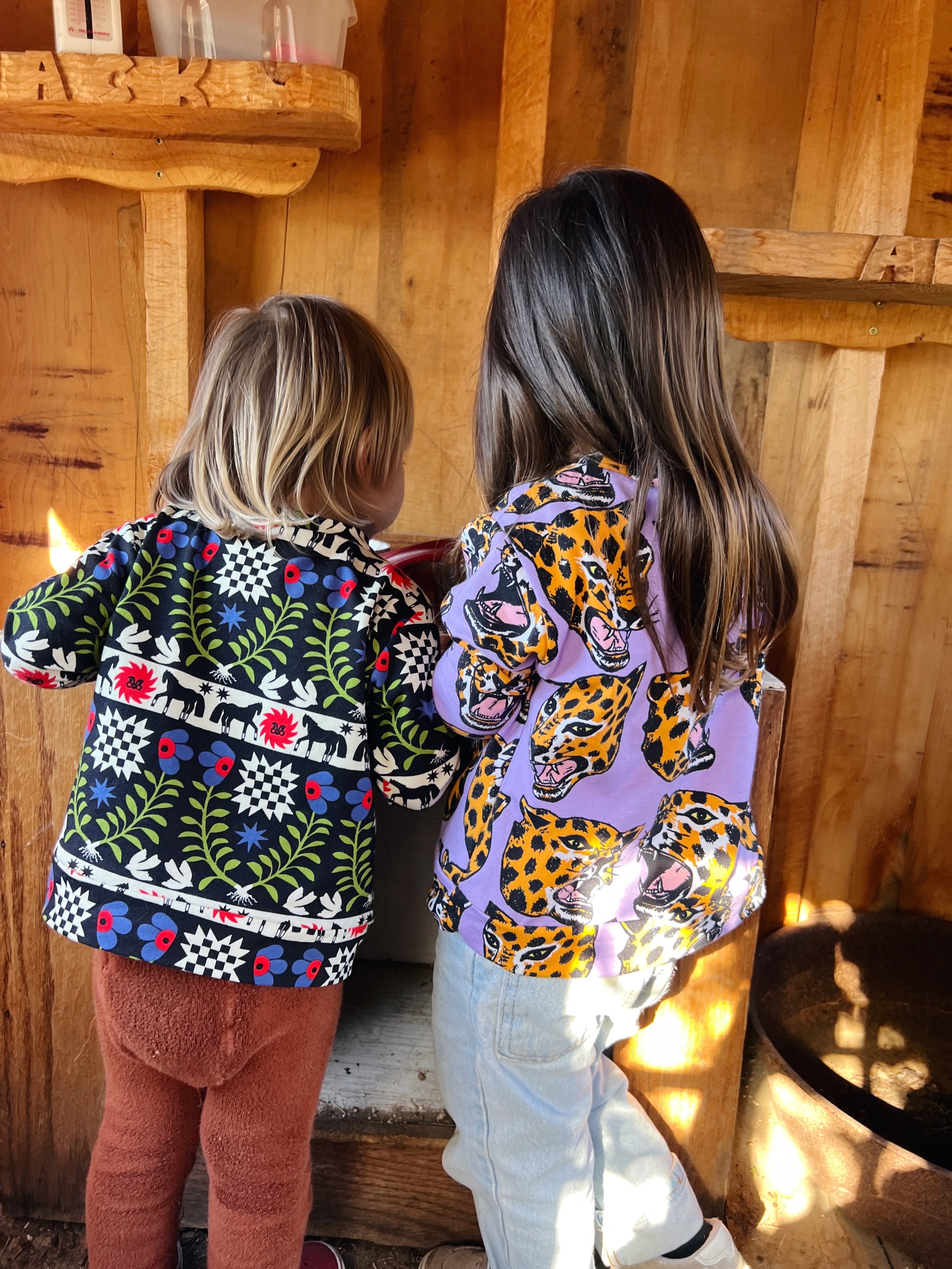 Kids Sweatshirt Cheetah Head