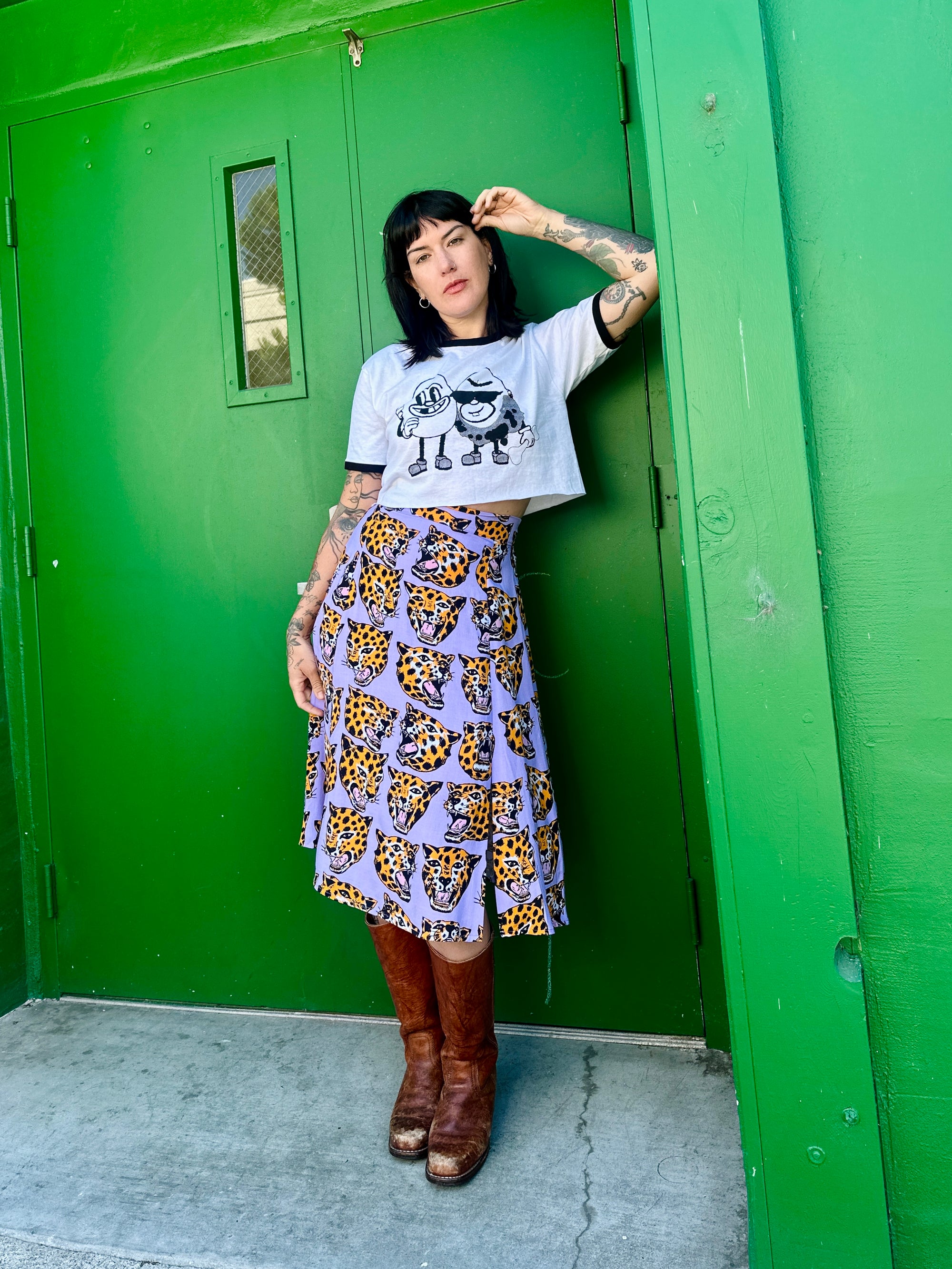 Slip Skirt Cheetah Head