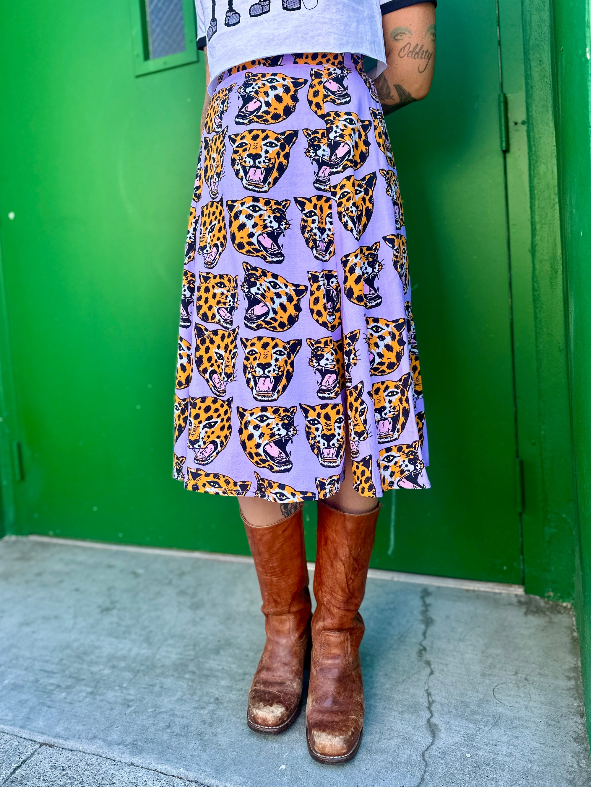 Slip Skirt Cheetah Head